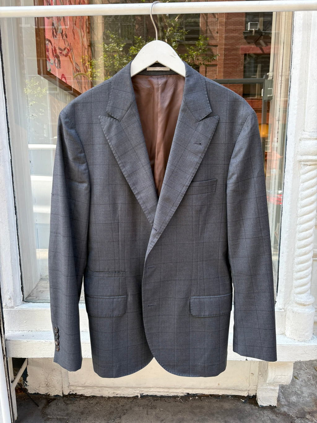 Brunello Cucinelli Checkered Blazer