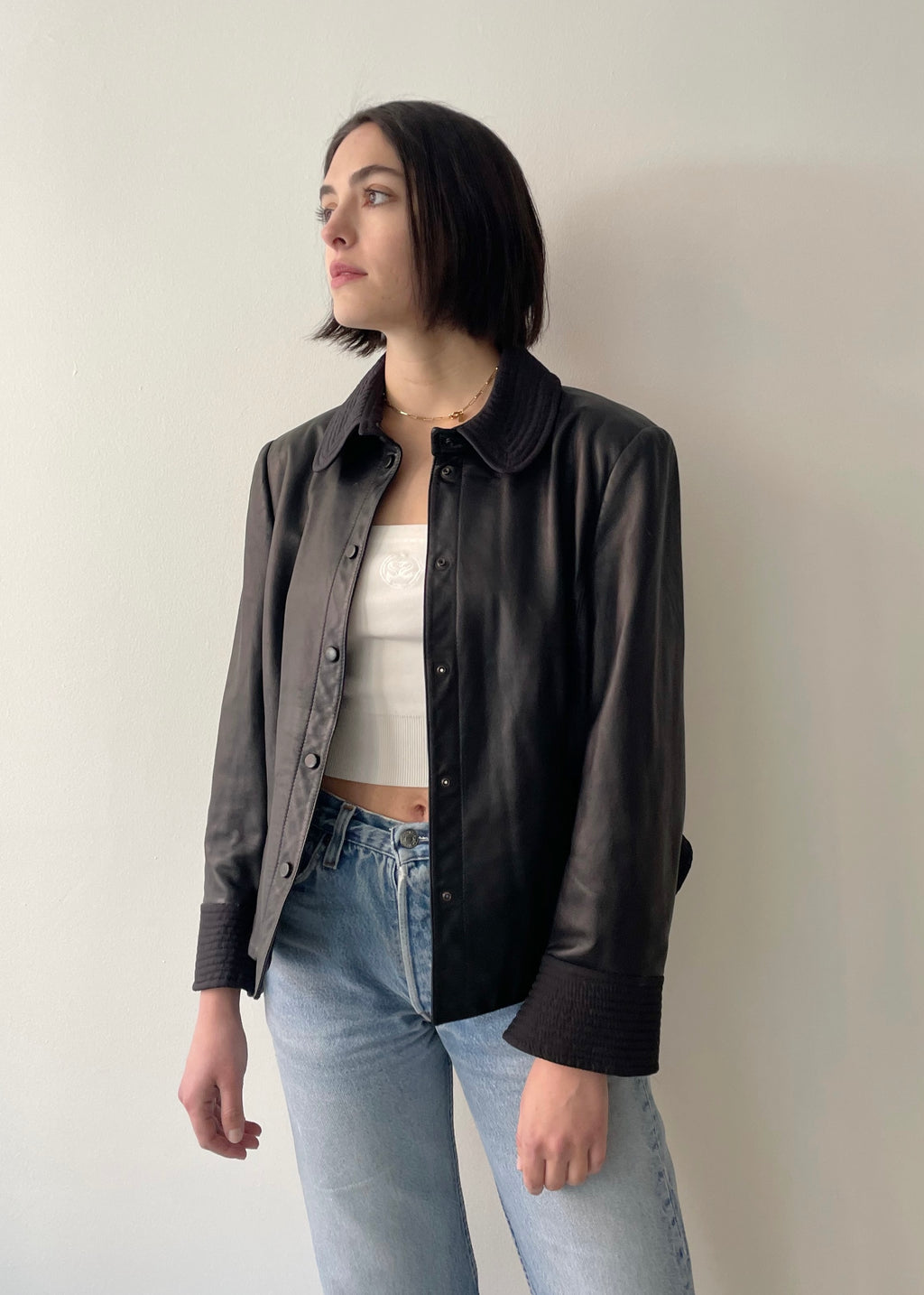 Vintage Armani Leather Jacket