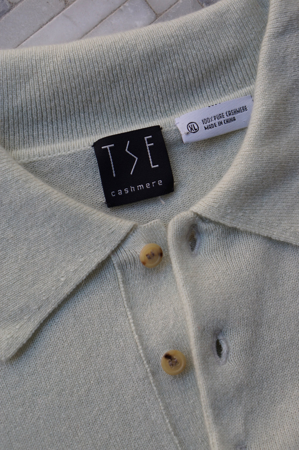 TSE Cashmere Polo Sweater