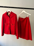 1970s Givenchy Cherry Suit Set
