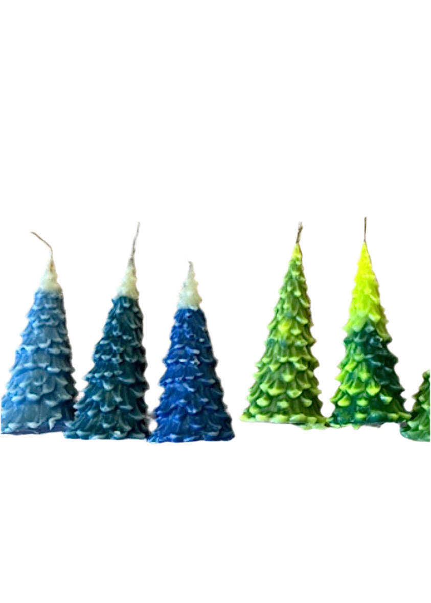 Christmas Tree Beeswax Candle