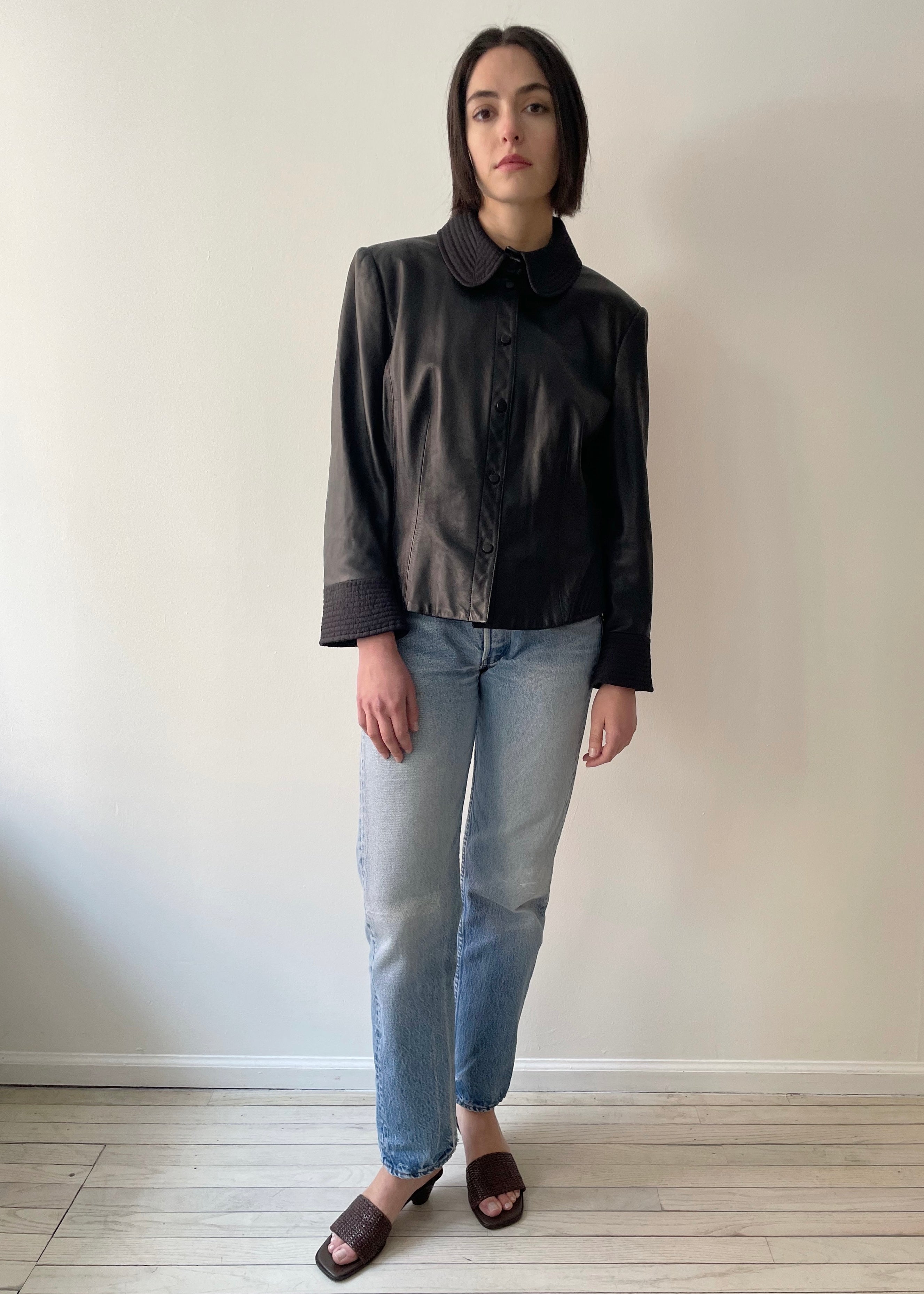 Vintage Armani Leather Jacket – DUO NYC