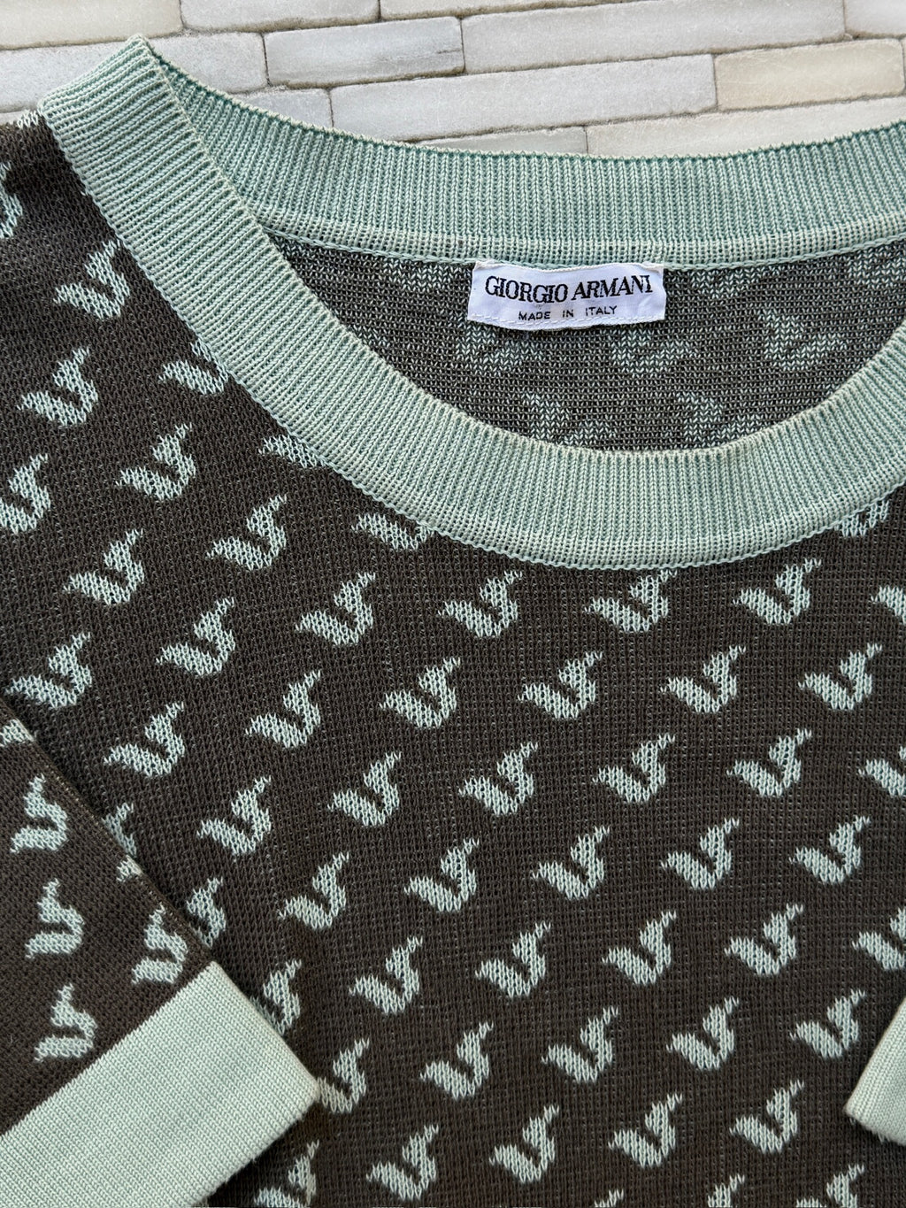 Armani Short Sleeve Sweater