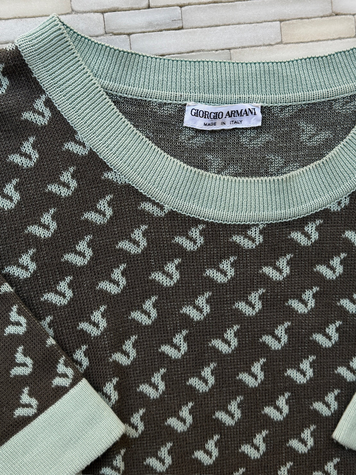 Armani Short Sleeve Sweater