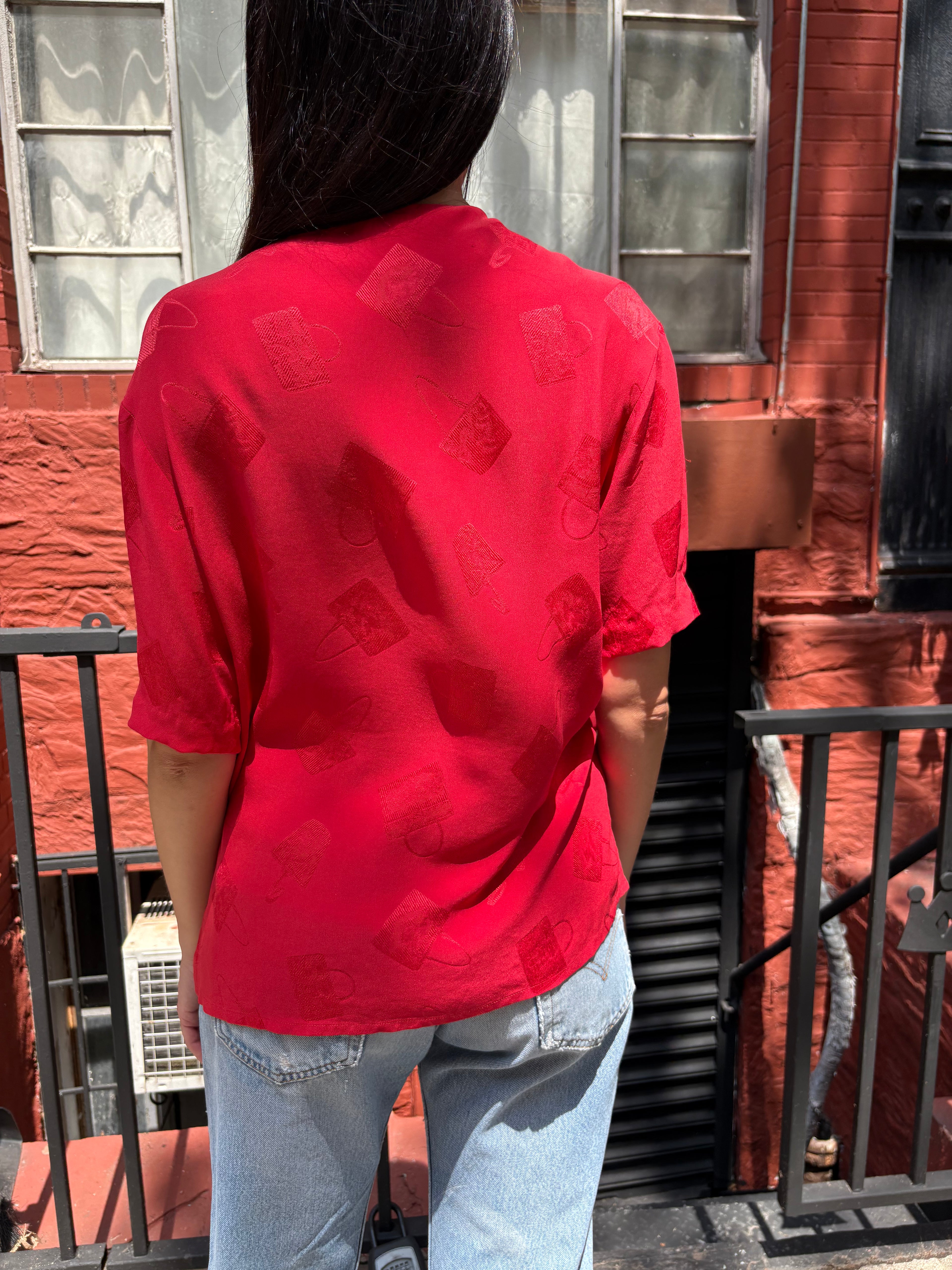 Celine Silk Button Up