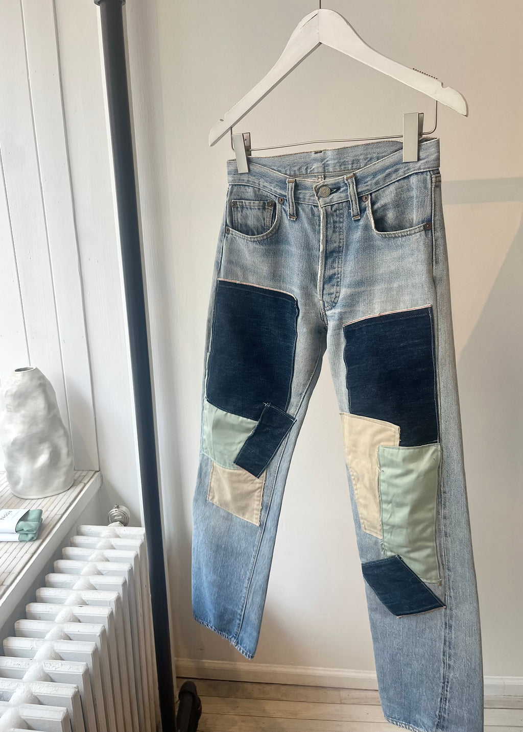Vintage Selvedge Patchwork Jeans