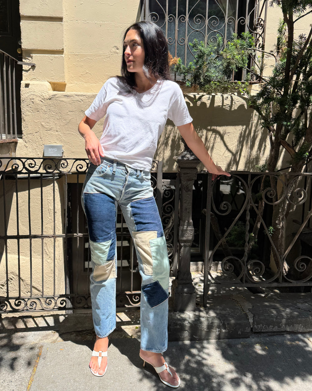 Vintage Selvedge Patchwork Jeans