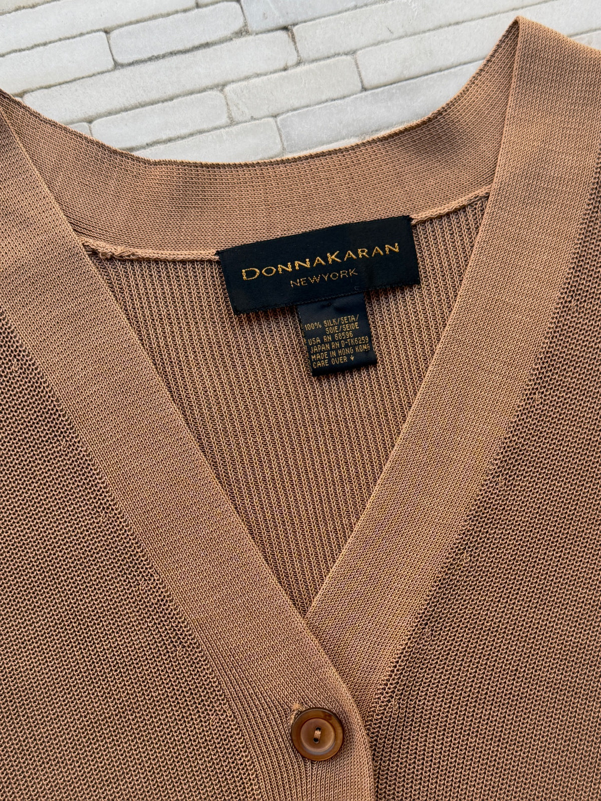 Donna Karan Silk Cardigan