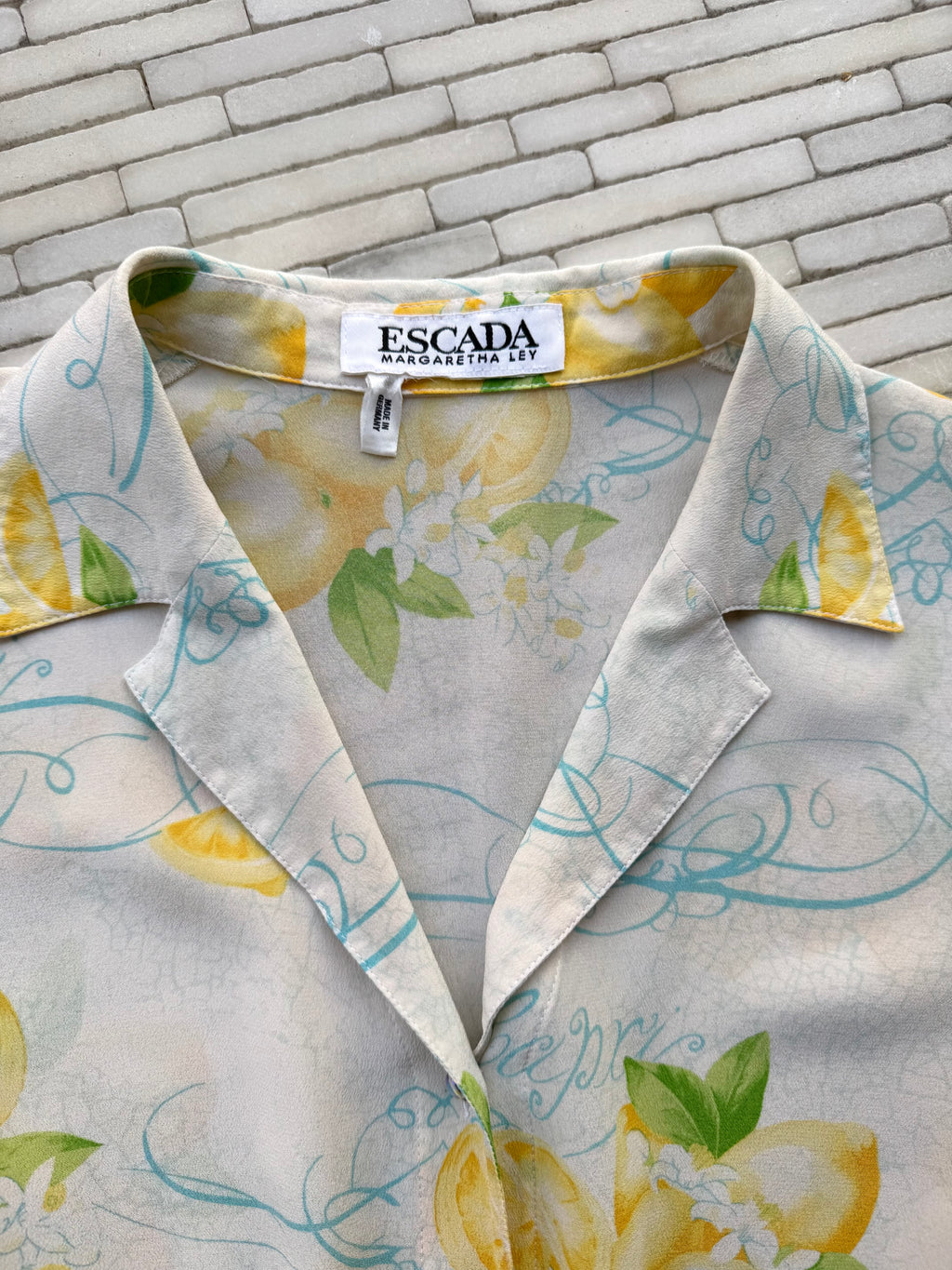 Escada Silk Button-Up