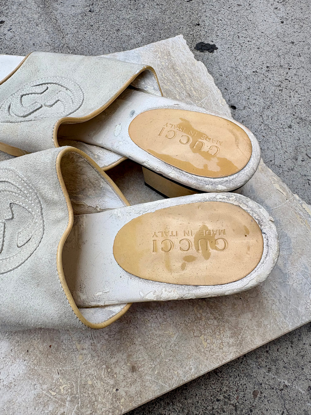 Gucci Suede Mules