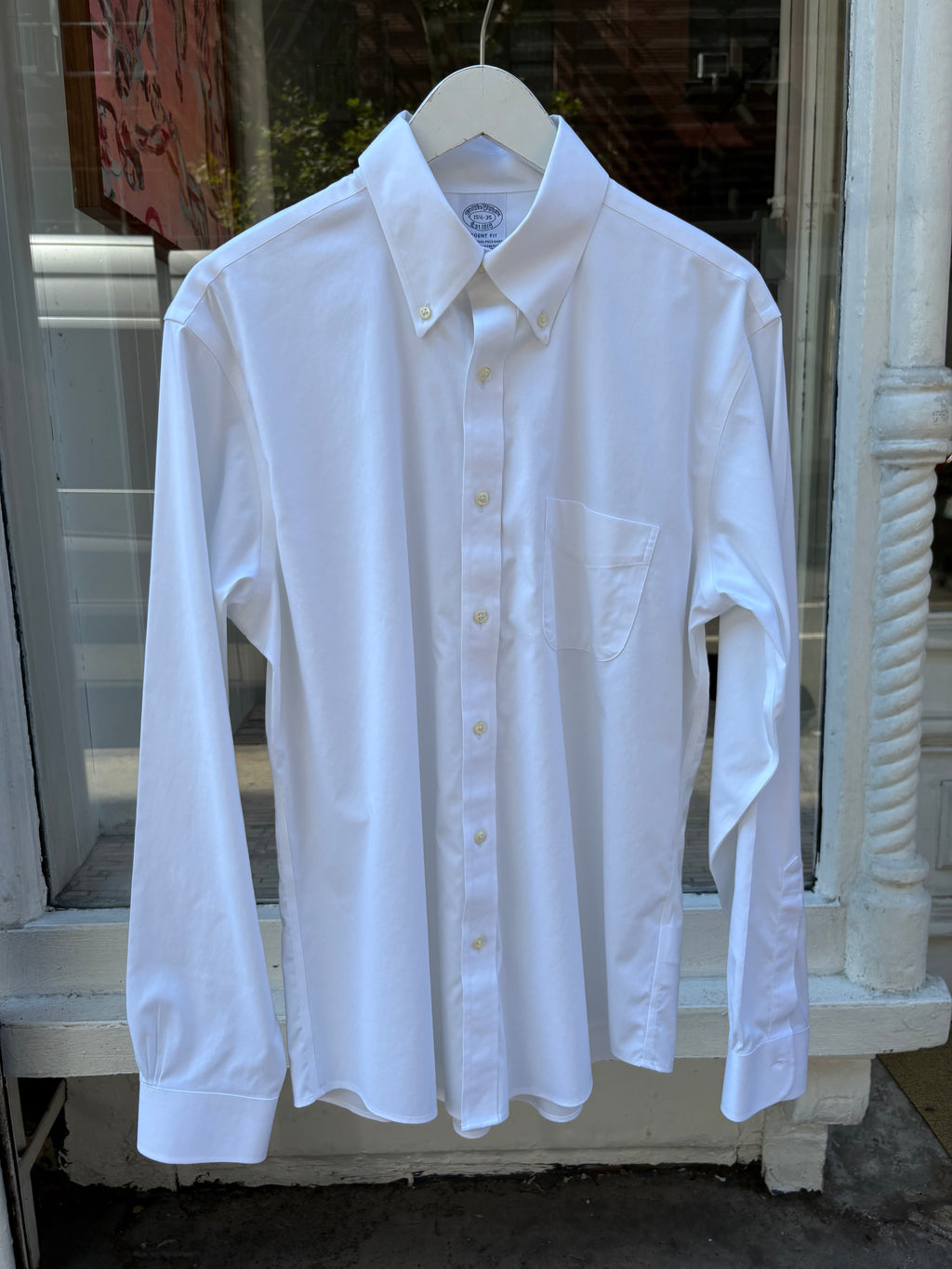 White Cotton Button Up