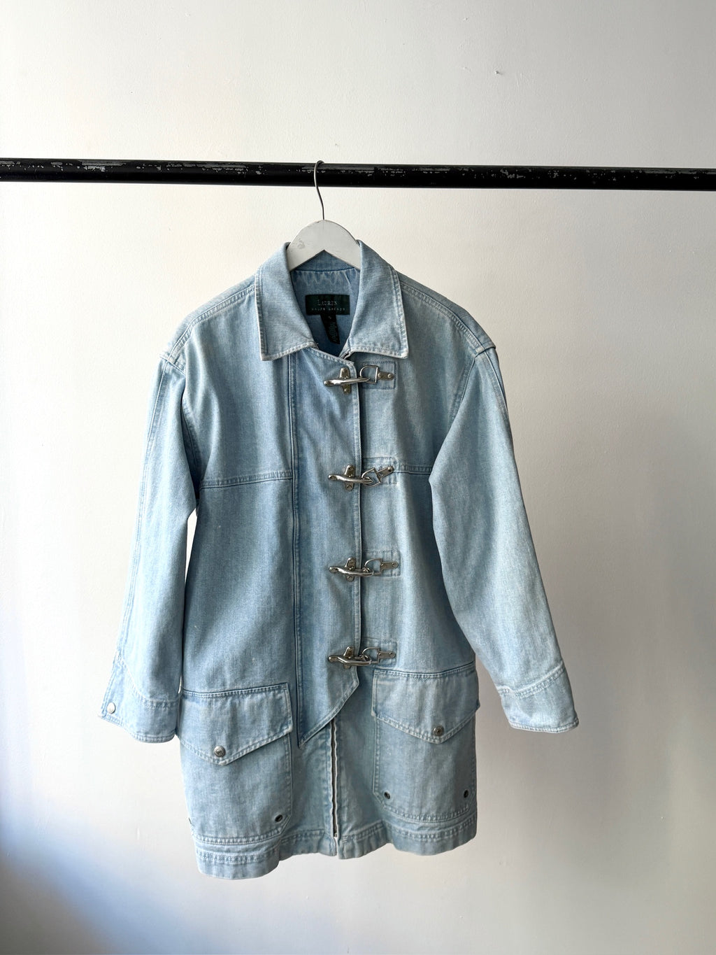 1990s Ralph Lauren Toggle Denim Jacket