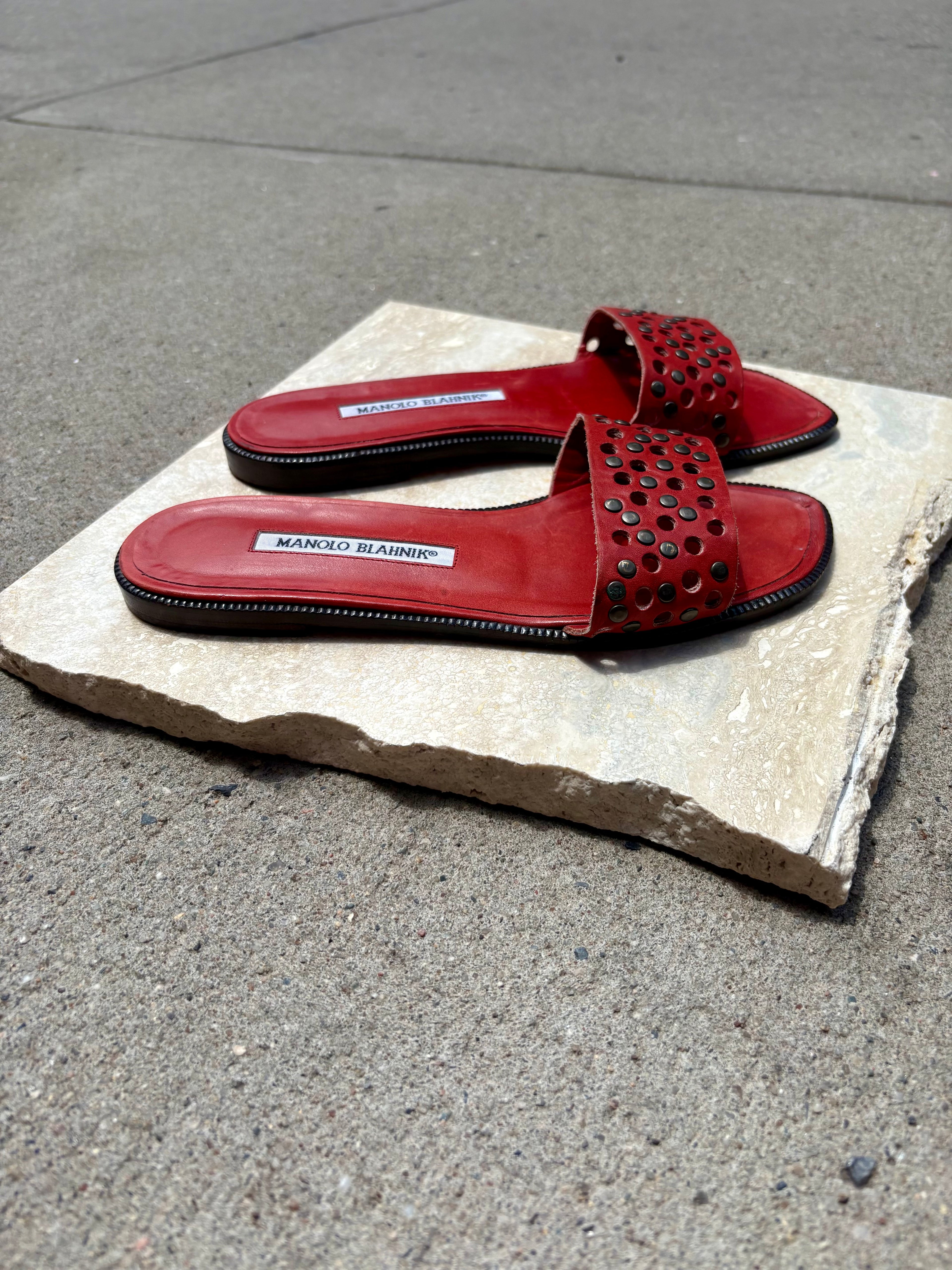Manolo Blahnik Slides