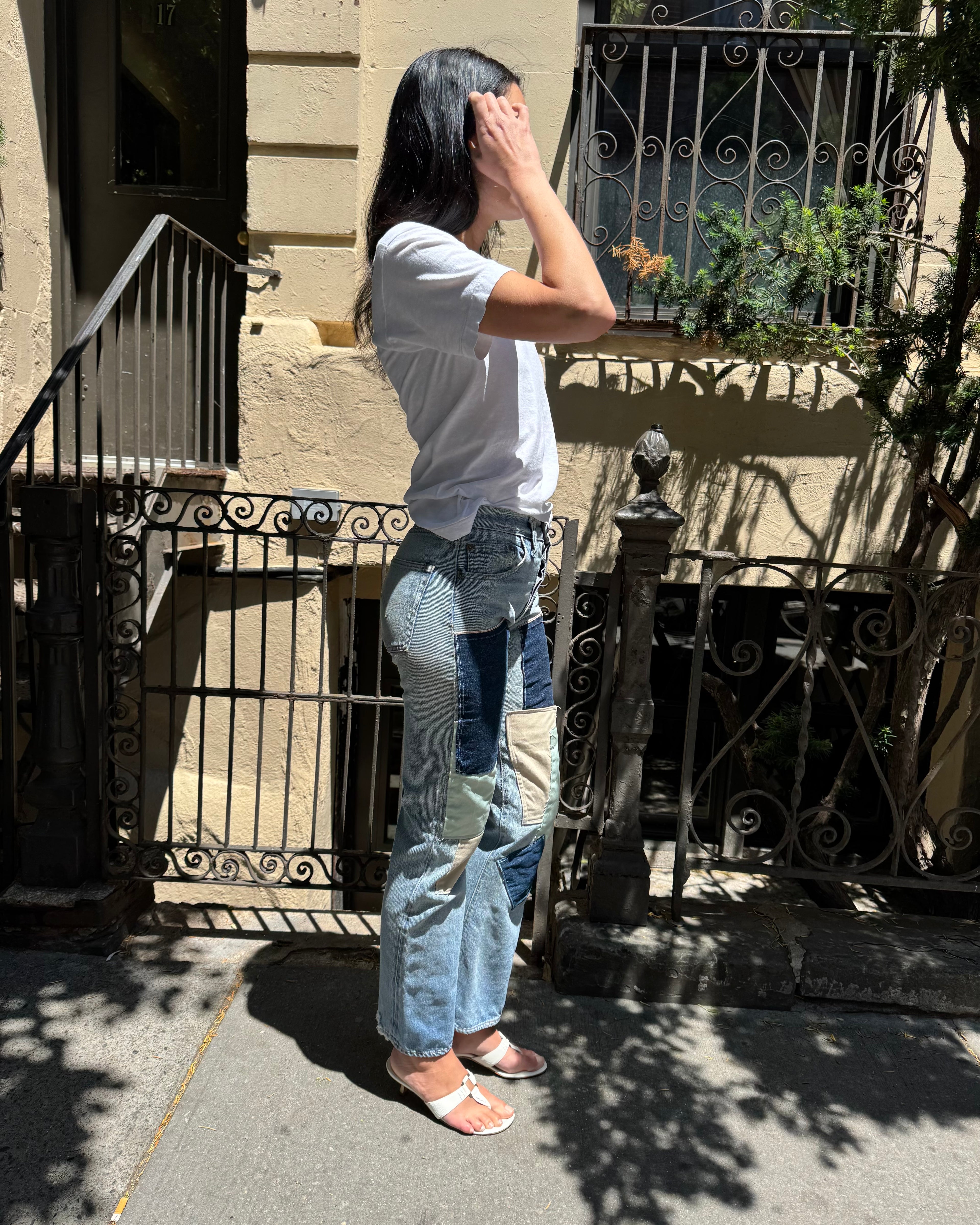 Vintage Selvedge Patchwork Jeans