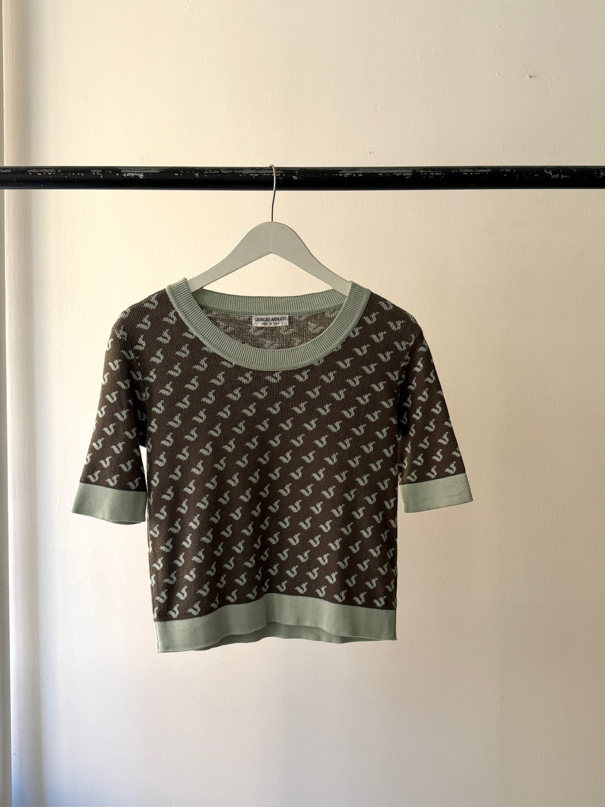 Armani Short Sleeve Sweater