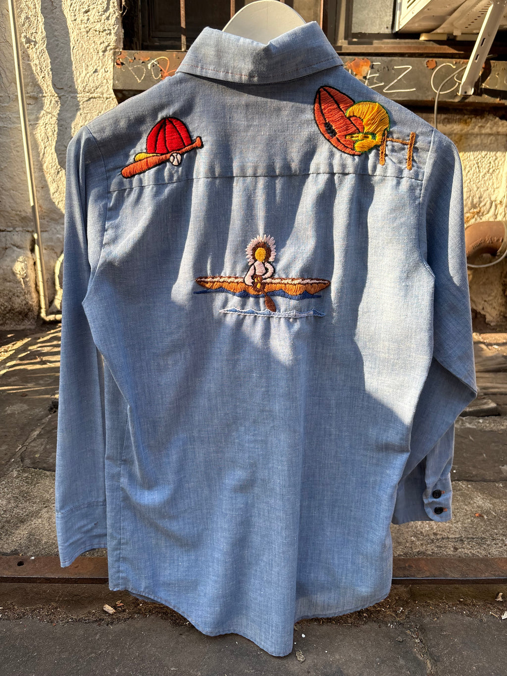 JCPenney Embroidered Button Up