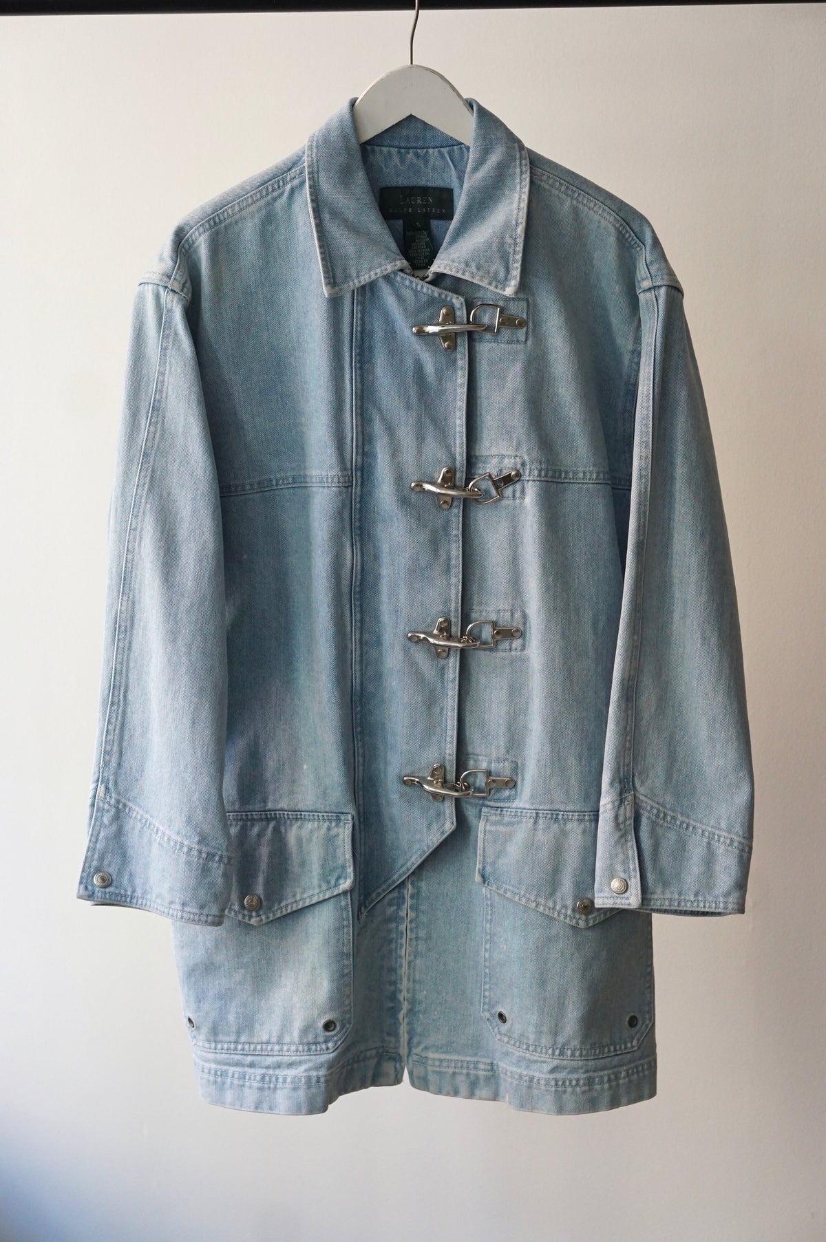 1990s Ralph Lauren Toggle Denim Jacket