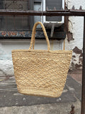 1970s Handwoven Basket Tote