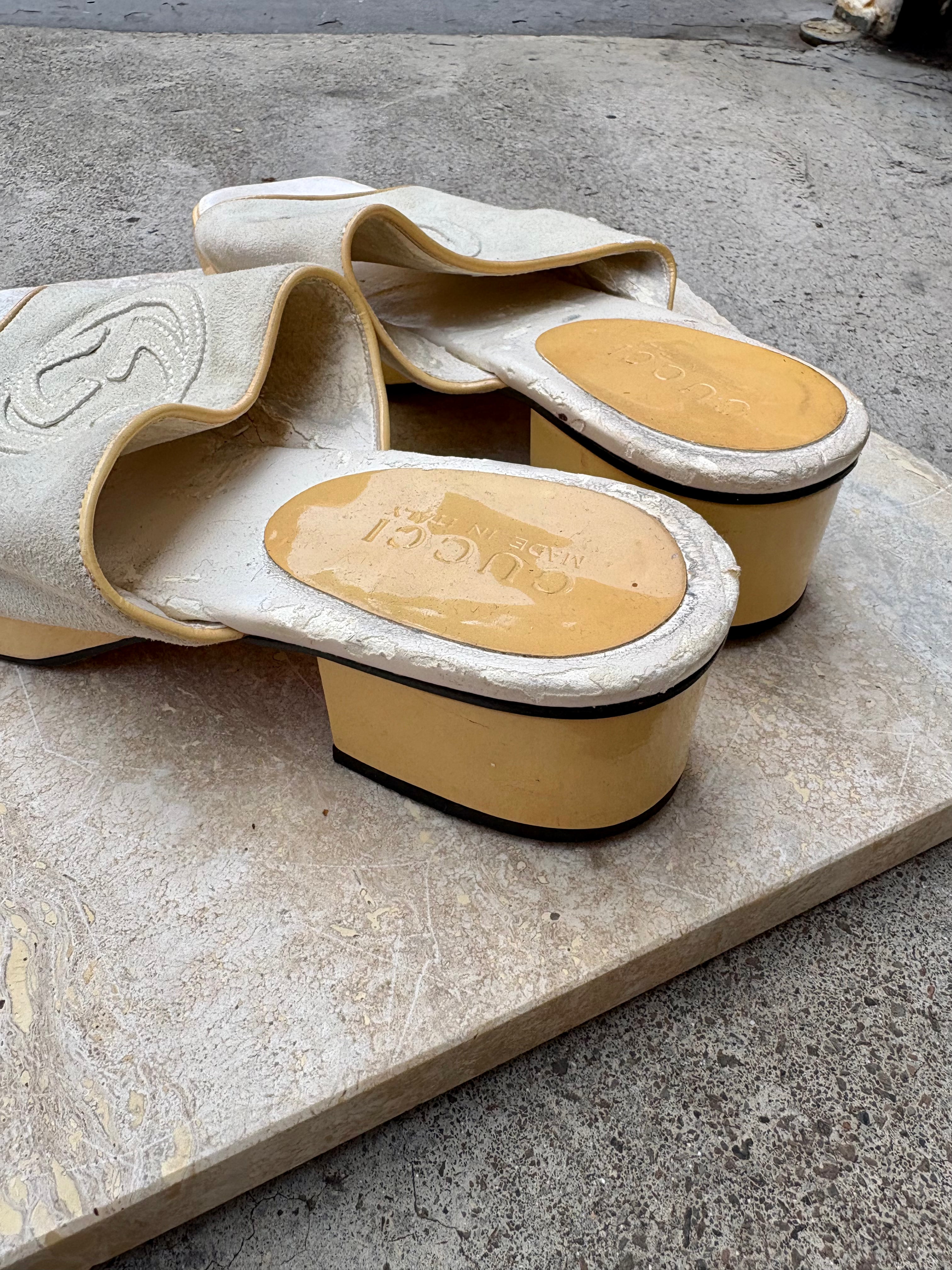 Gucci Suede Mules