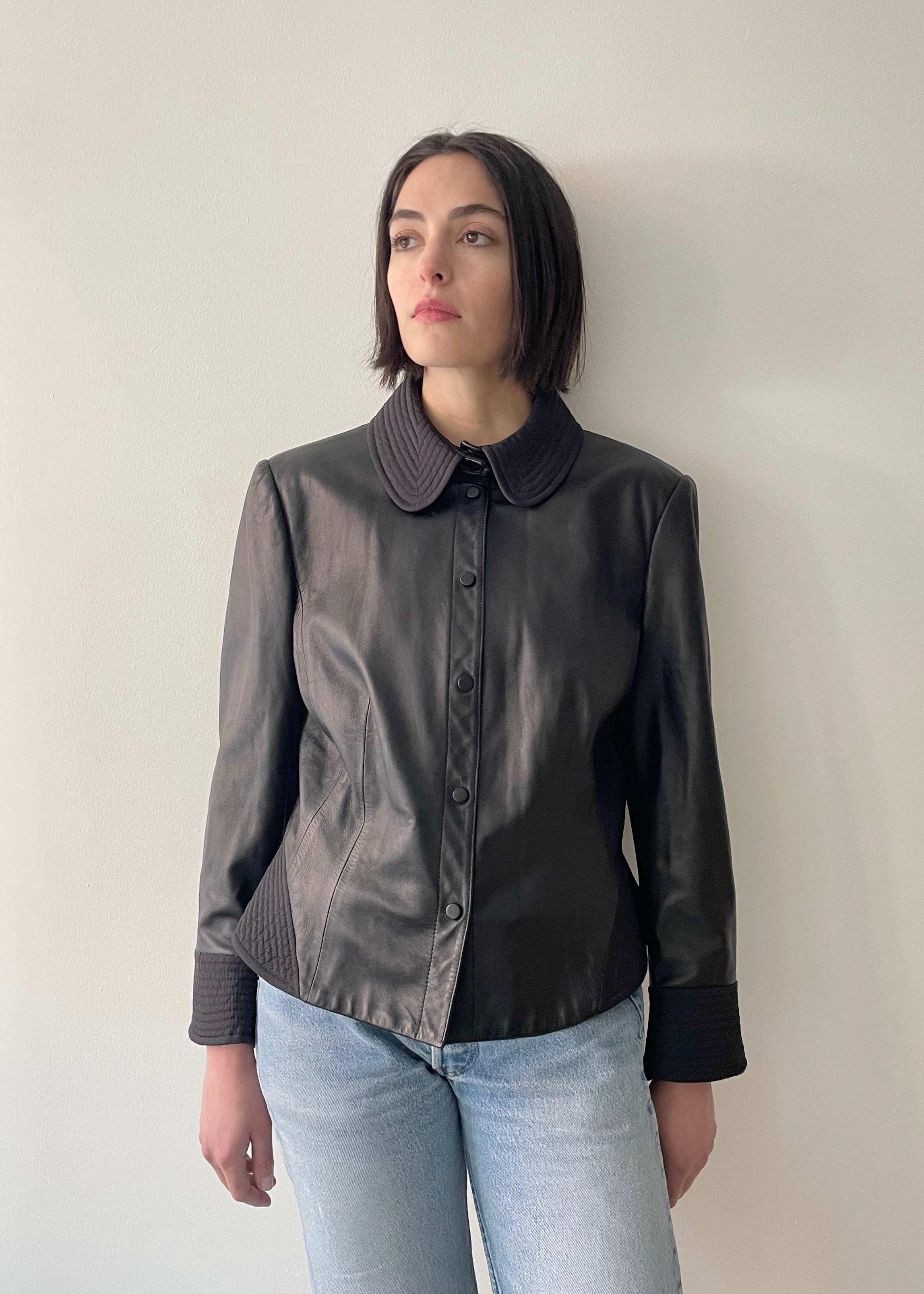 Vintage Armani Leather Jacket – DUO NYC