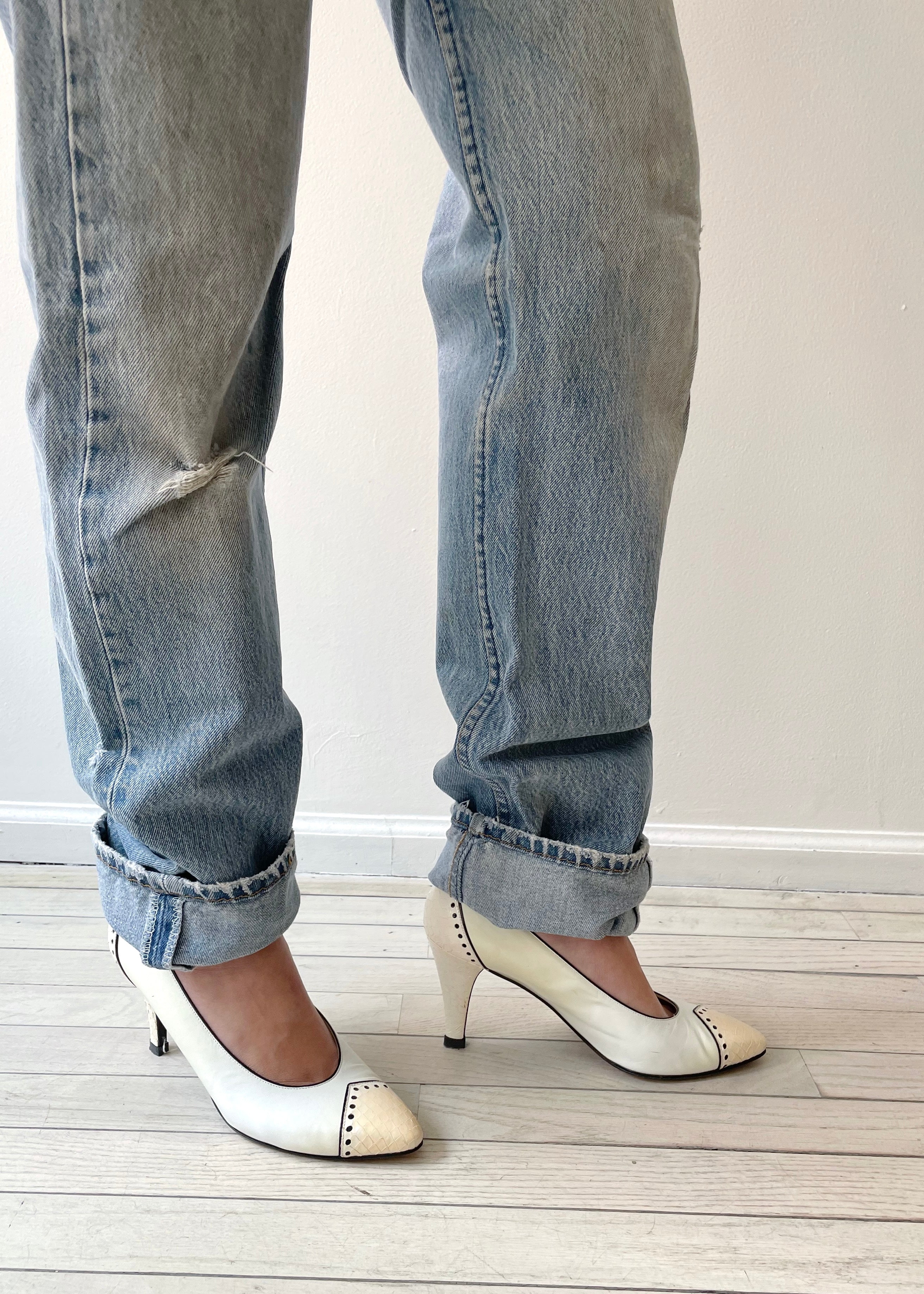 YSL Snakeskin Heels