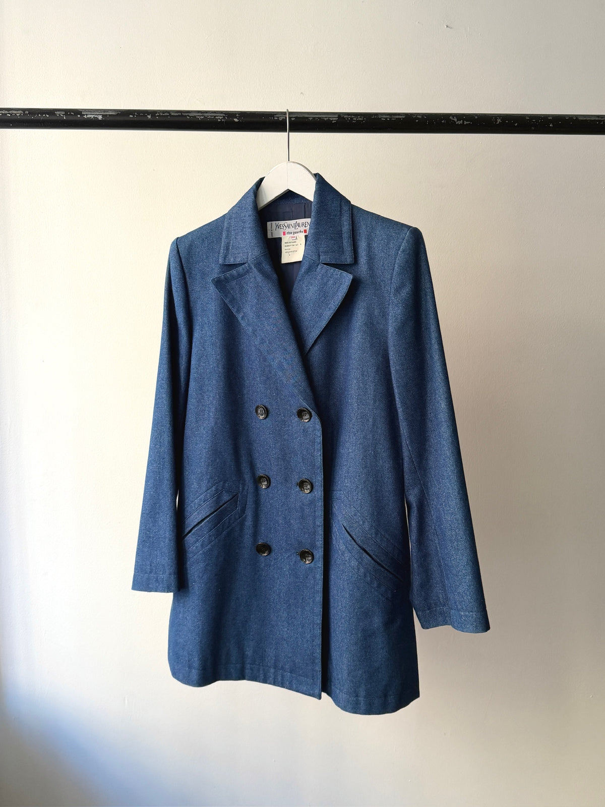 1980s Yves Saint Laurent Denim Blazer