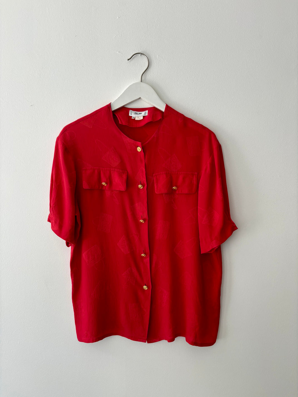 Celine Silk Button Up