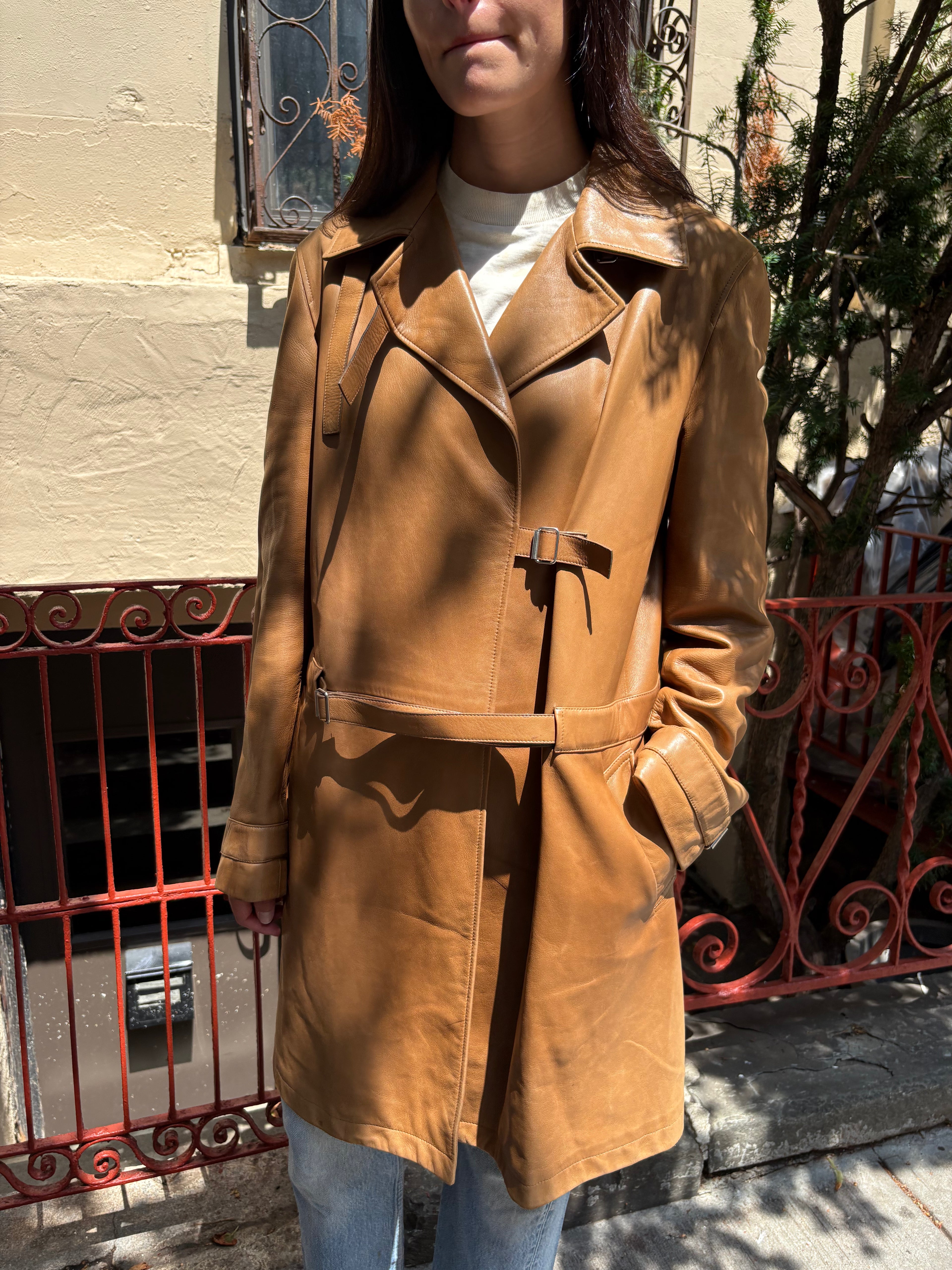 Jil Sander Leather Coat