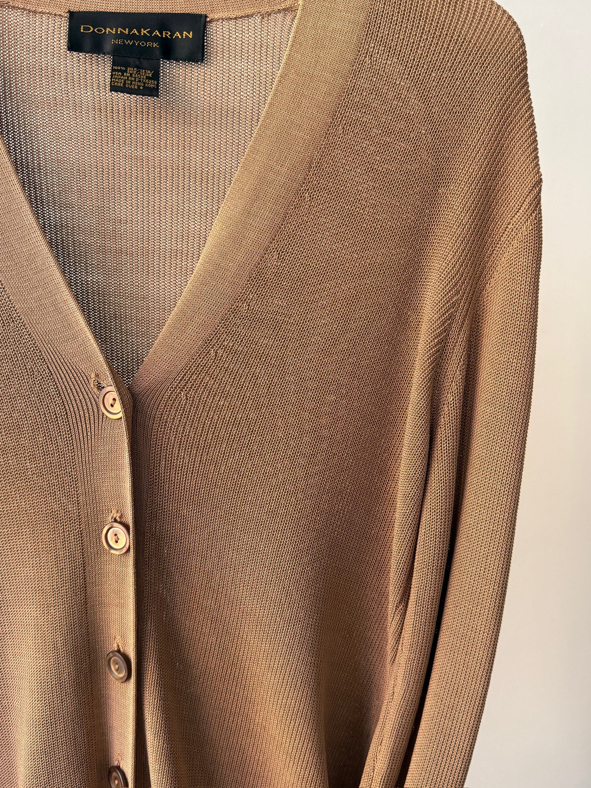 Donna Karan Silk Cardigan