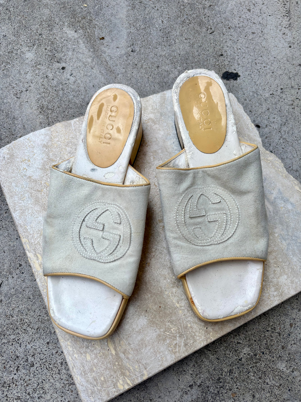 Gucci Suede Mules