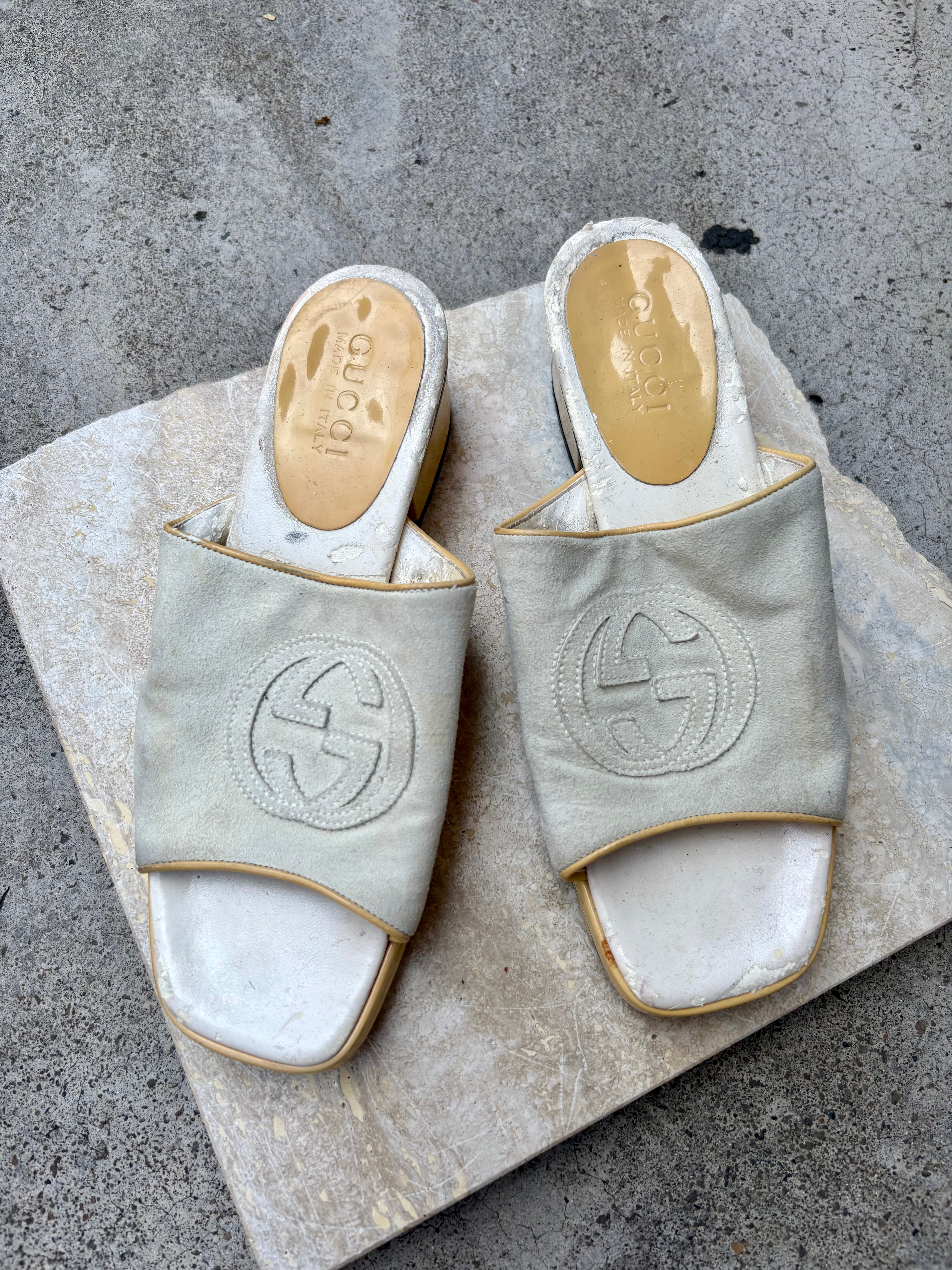 Gucci Suede Mules