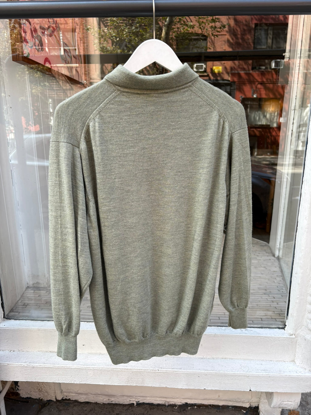 Cashmere Long Sleeve Polo