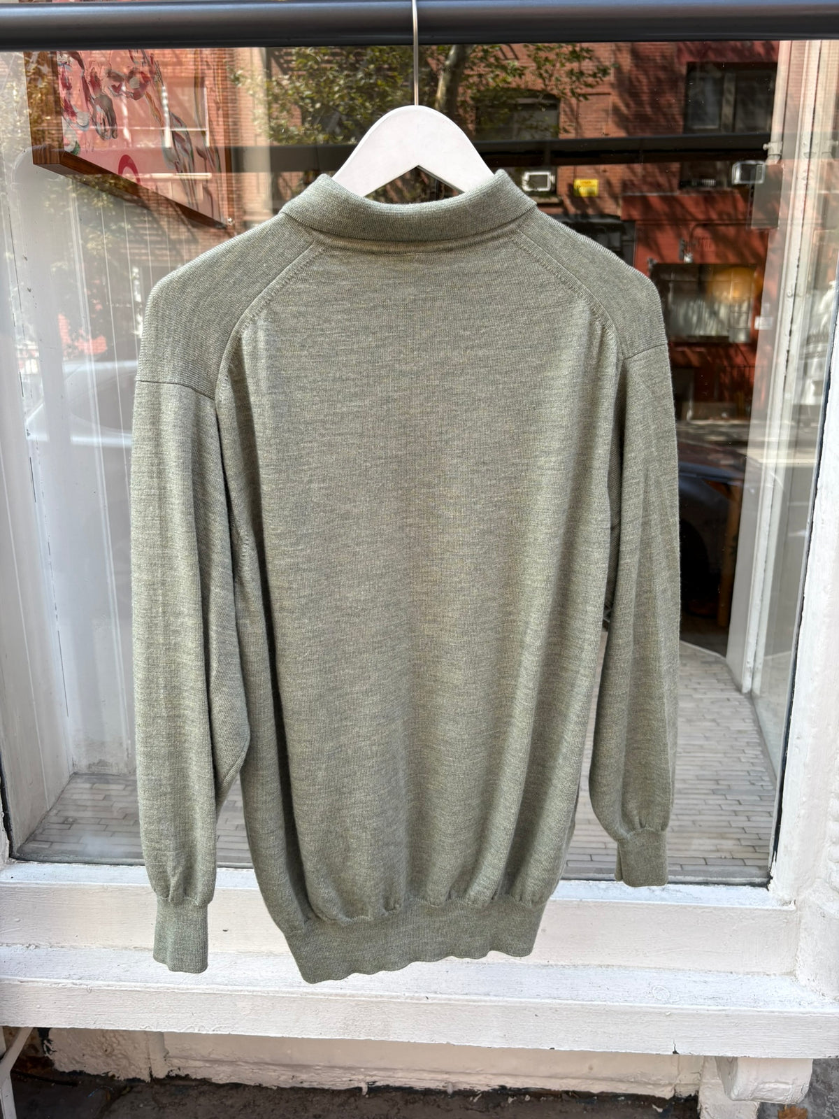 Cashmere Long Sleeve Polo