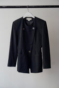 1990s Christian Dior Collarless Blazer