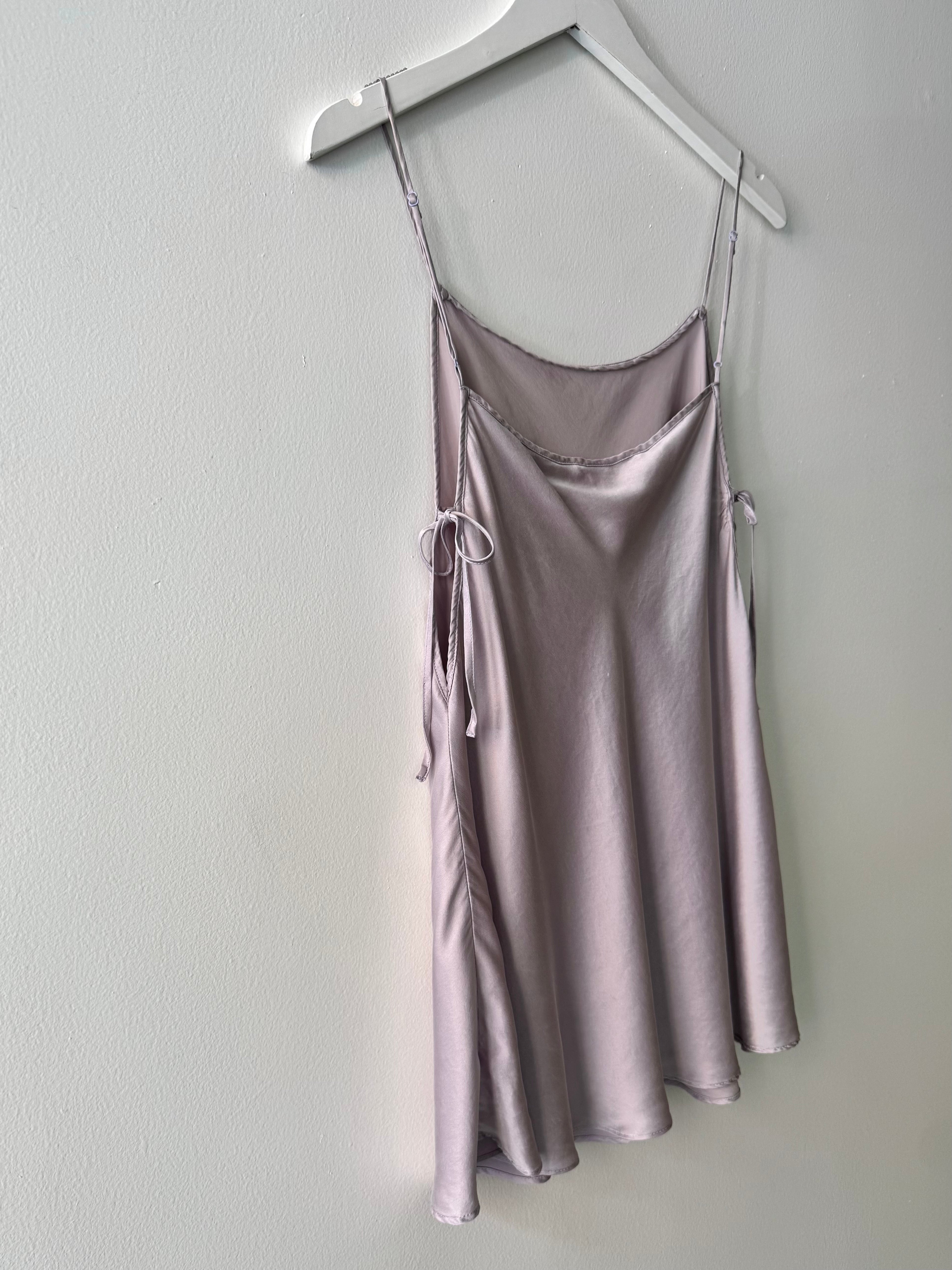 Silk Mini Slip Dress
