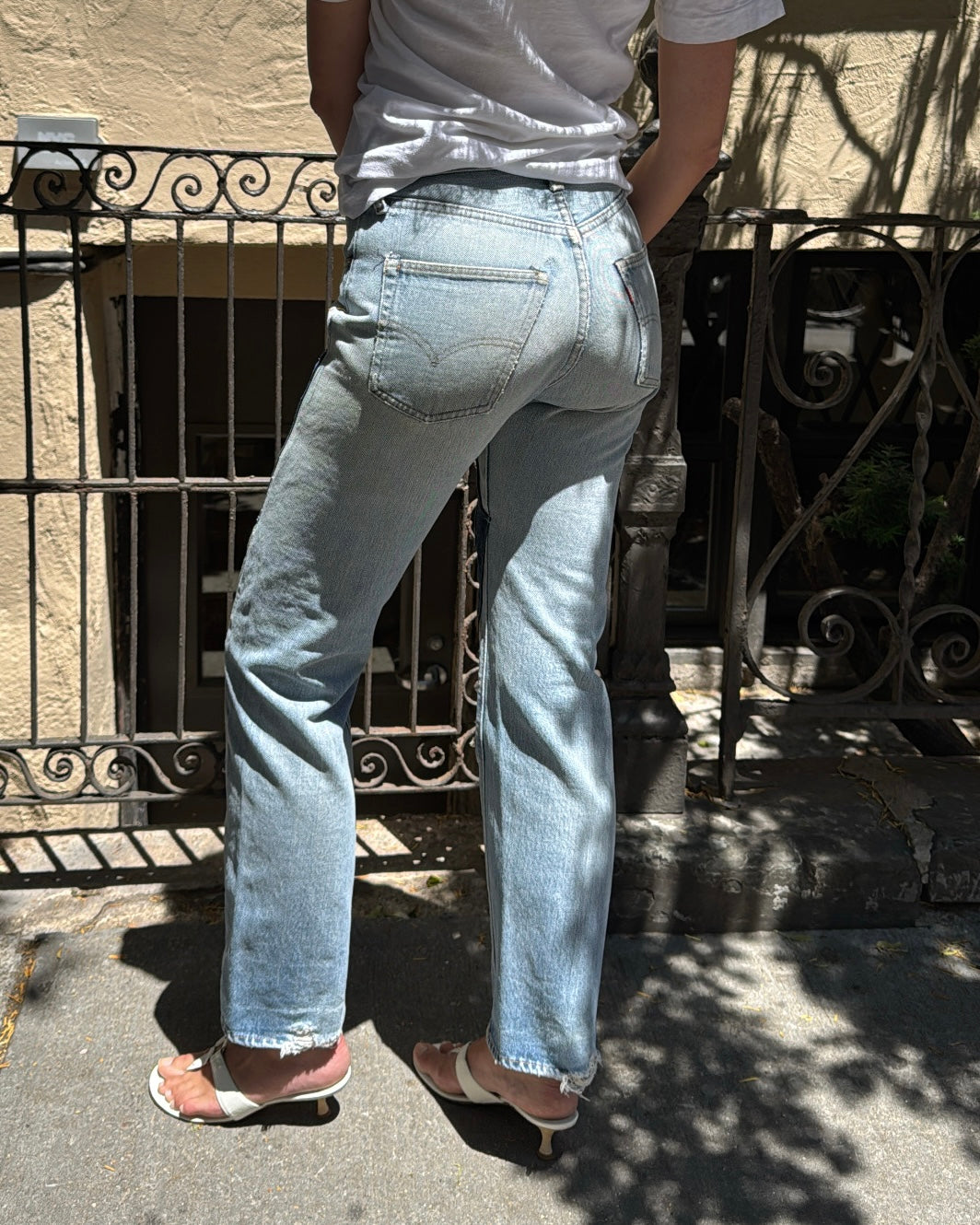 Vintage Selvedge Patchwork Jeans