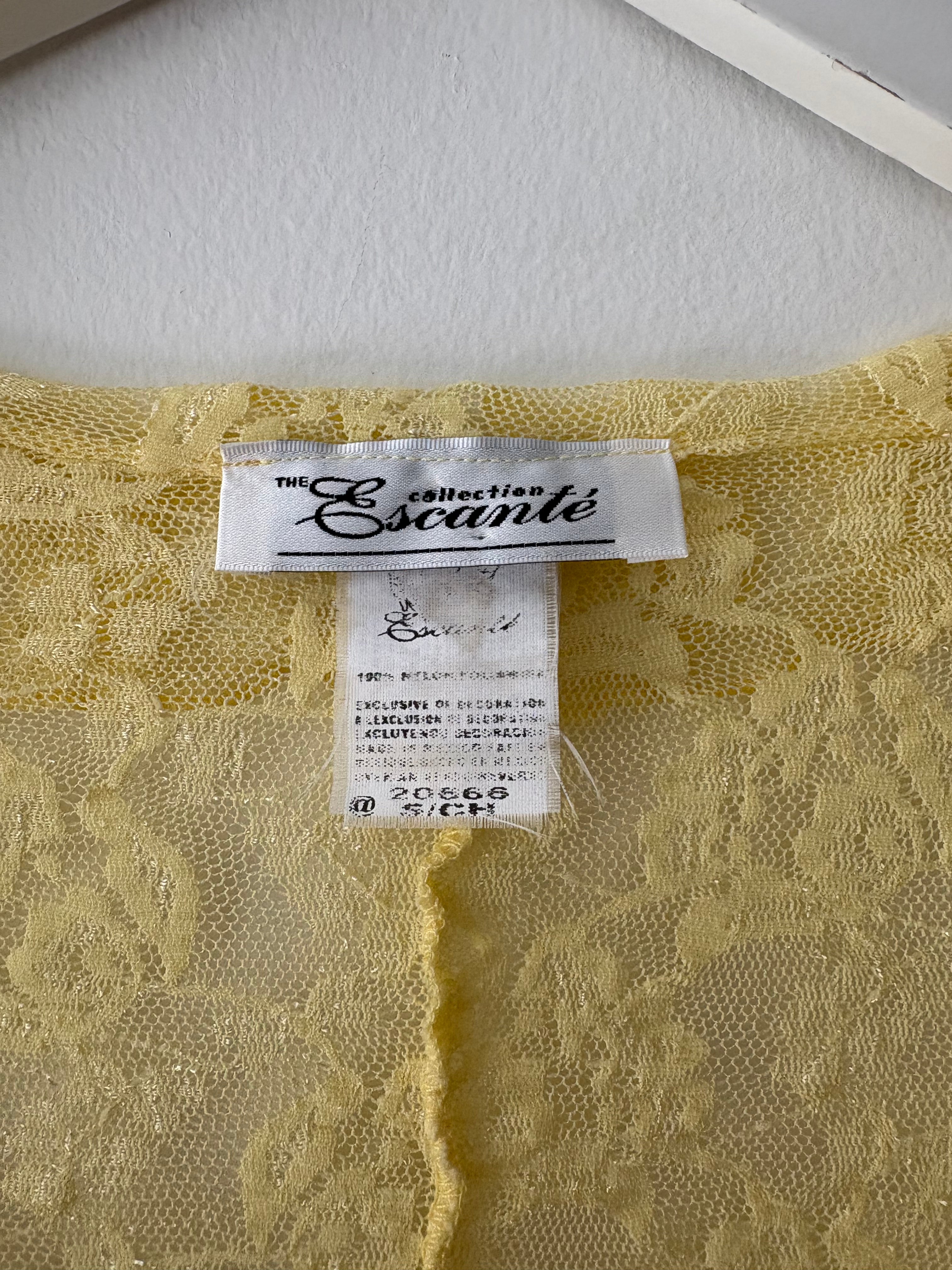 Yellow Lace Top