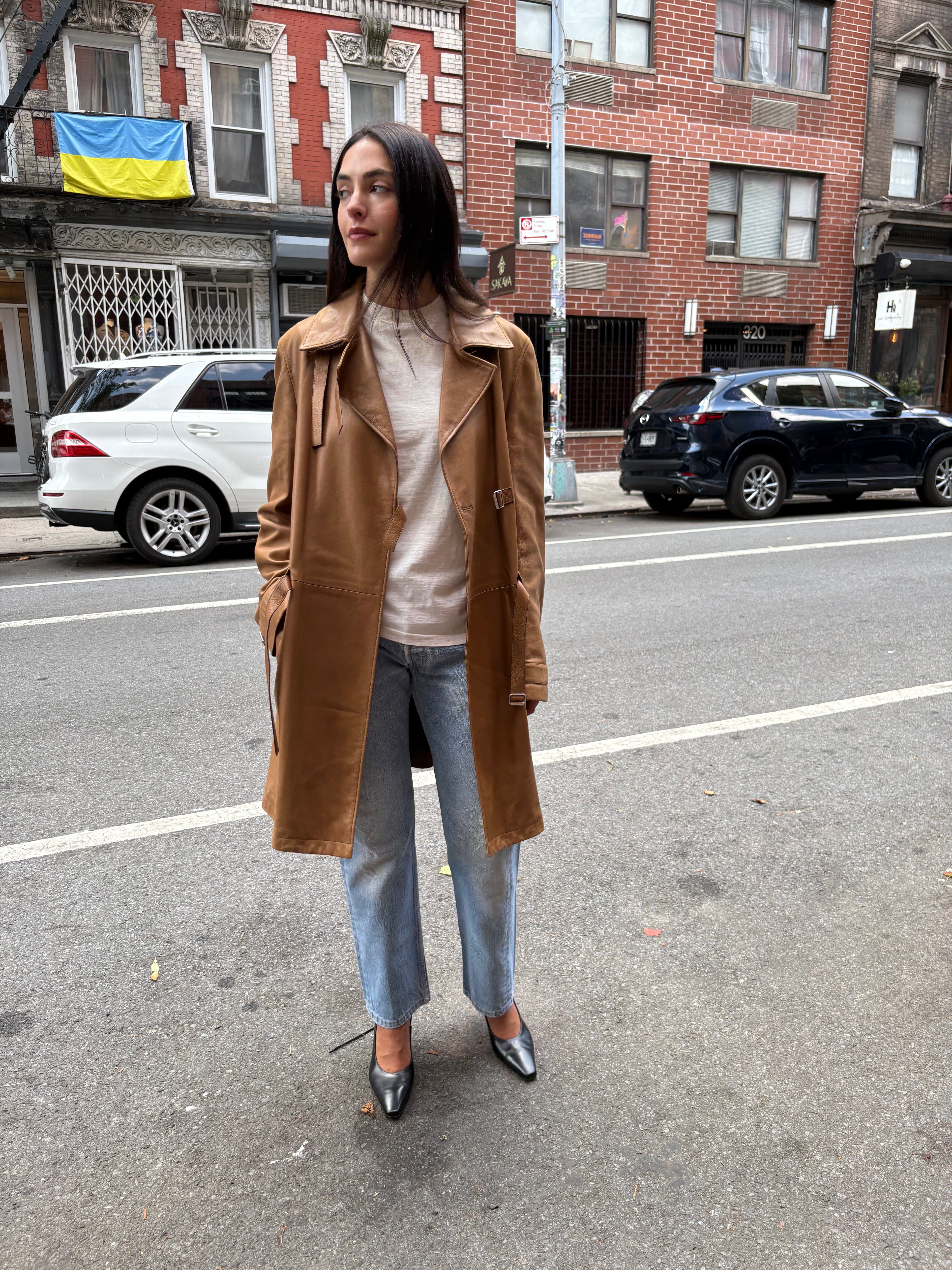 Jil Sander Leather Coat