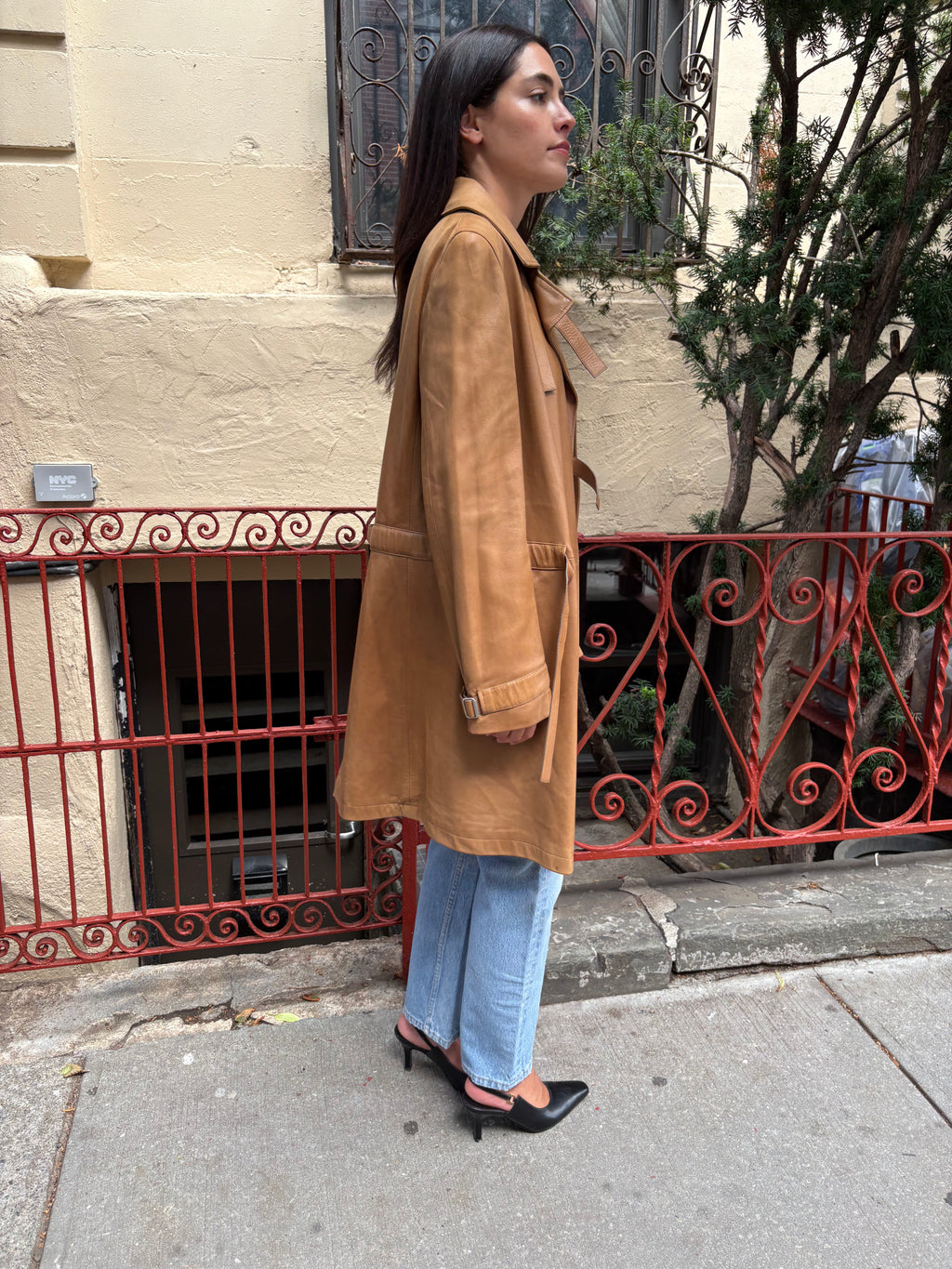 Jil Sander Leather Coat