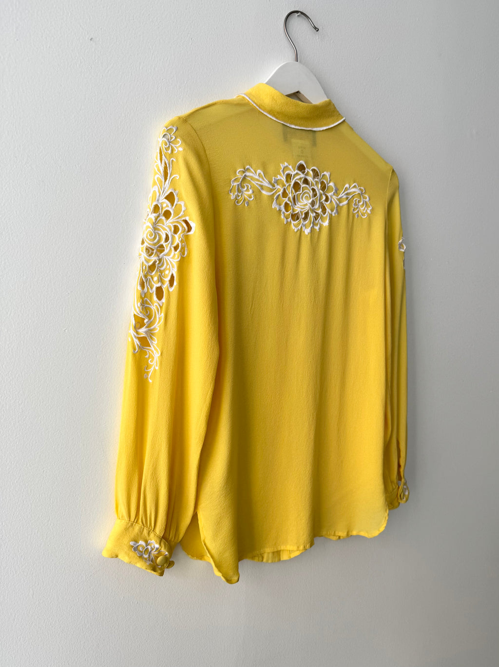 Sheer Silk Button Up