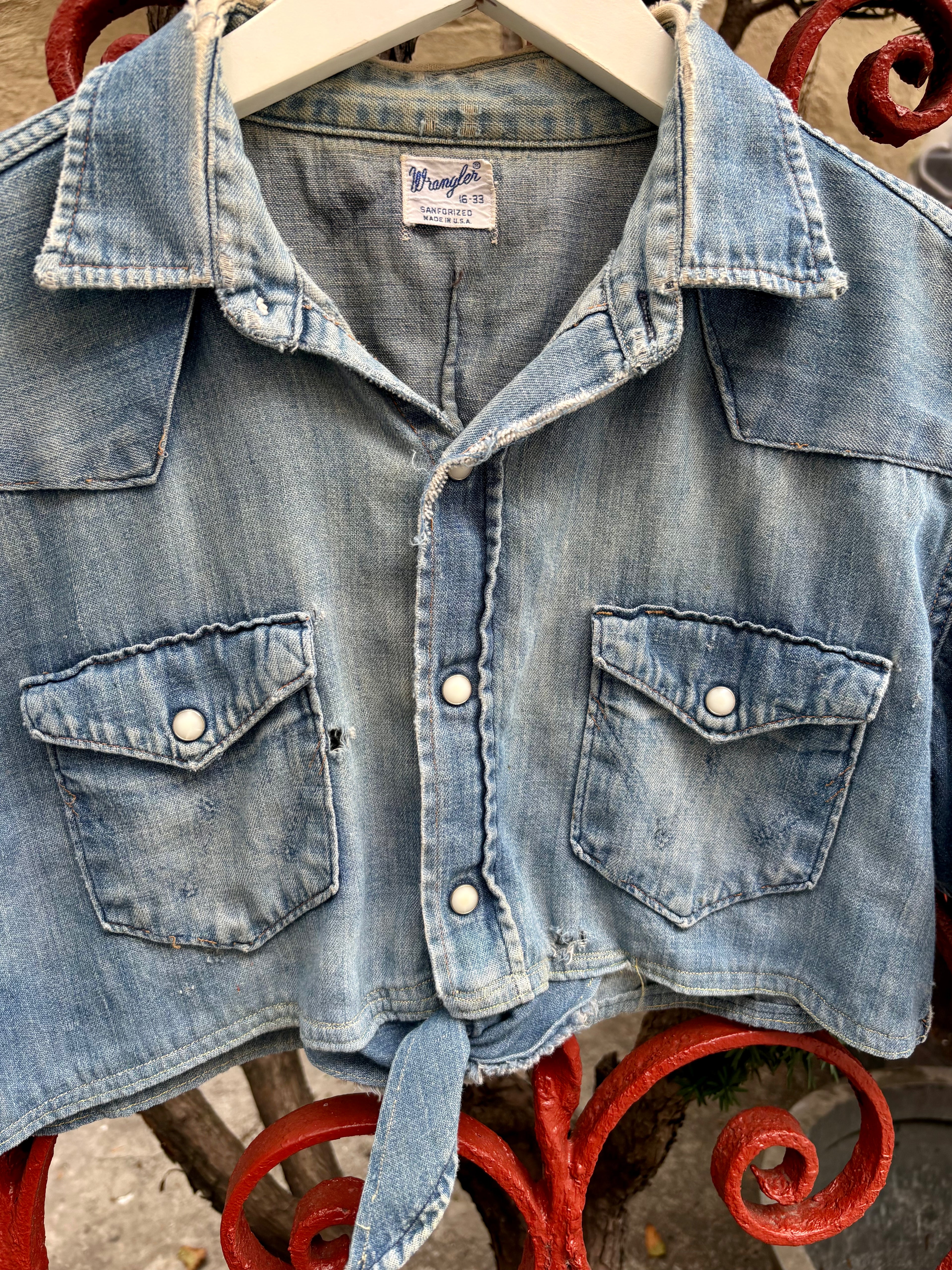 1960s Wrangler Denim Top