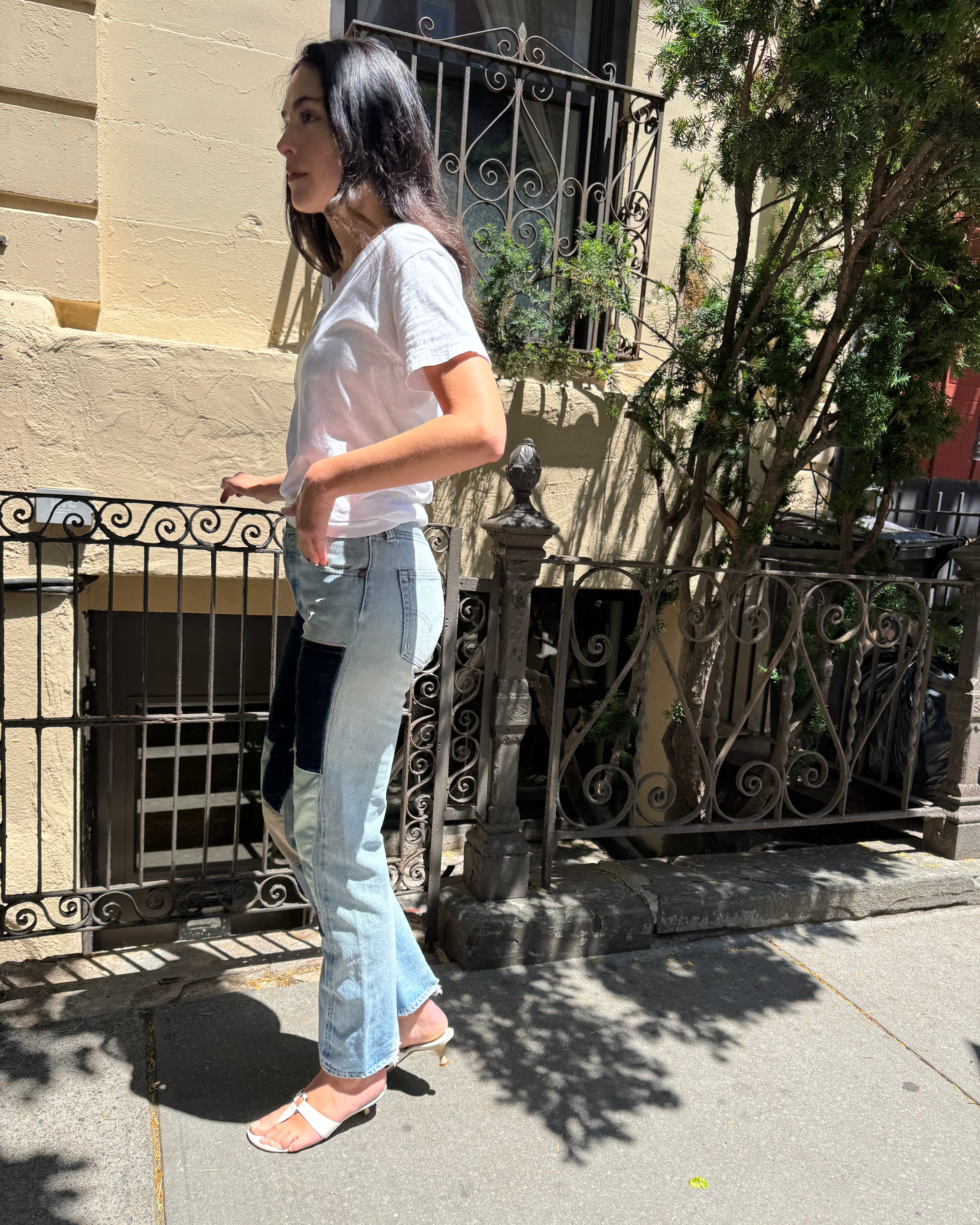 Vintage Selvedge Patchwork Jeans