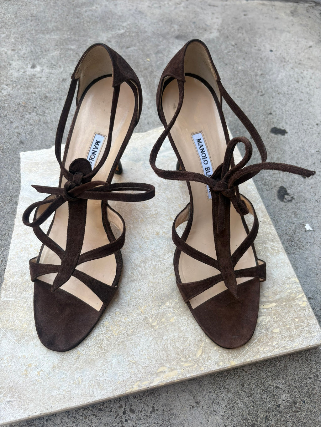 Manolo Blahnik Suede Heels
