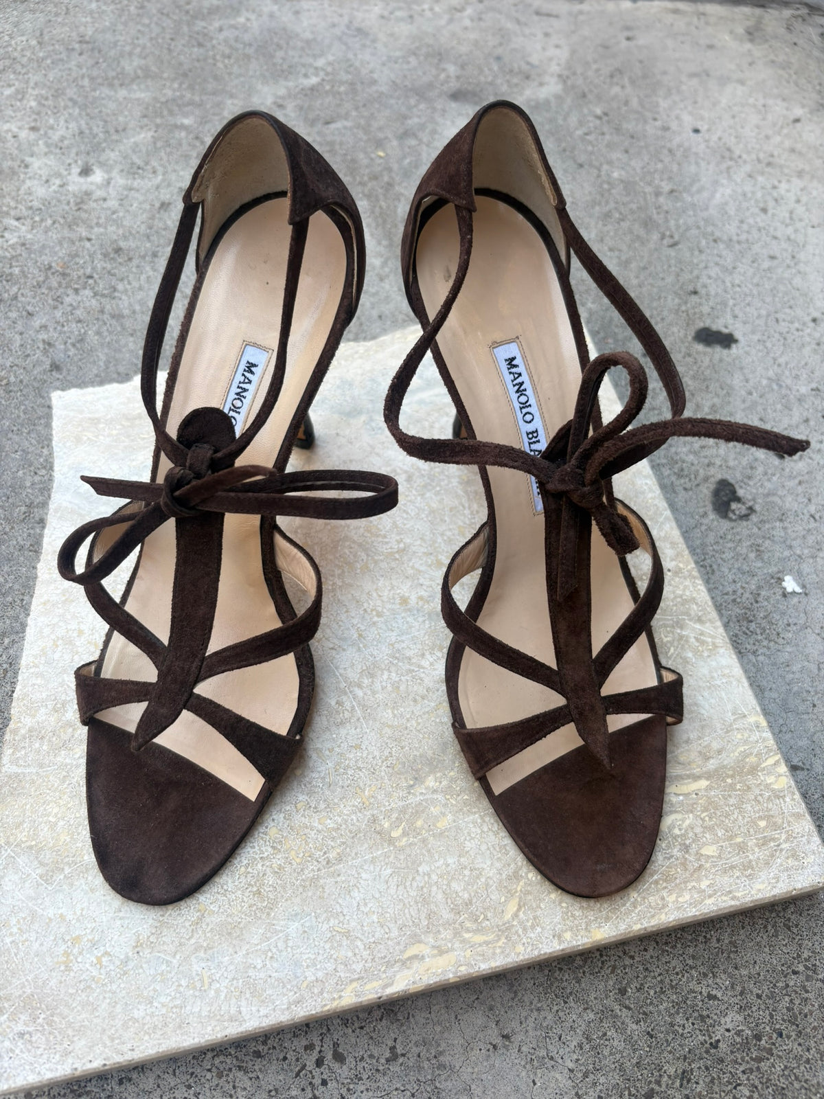 Manolo Blahnik Suede Heels