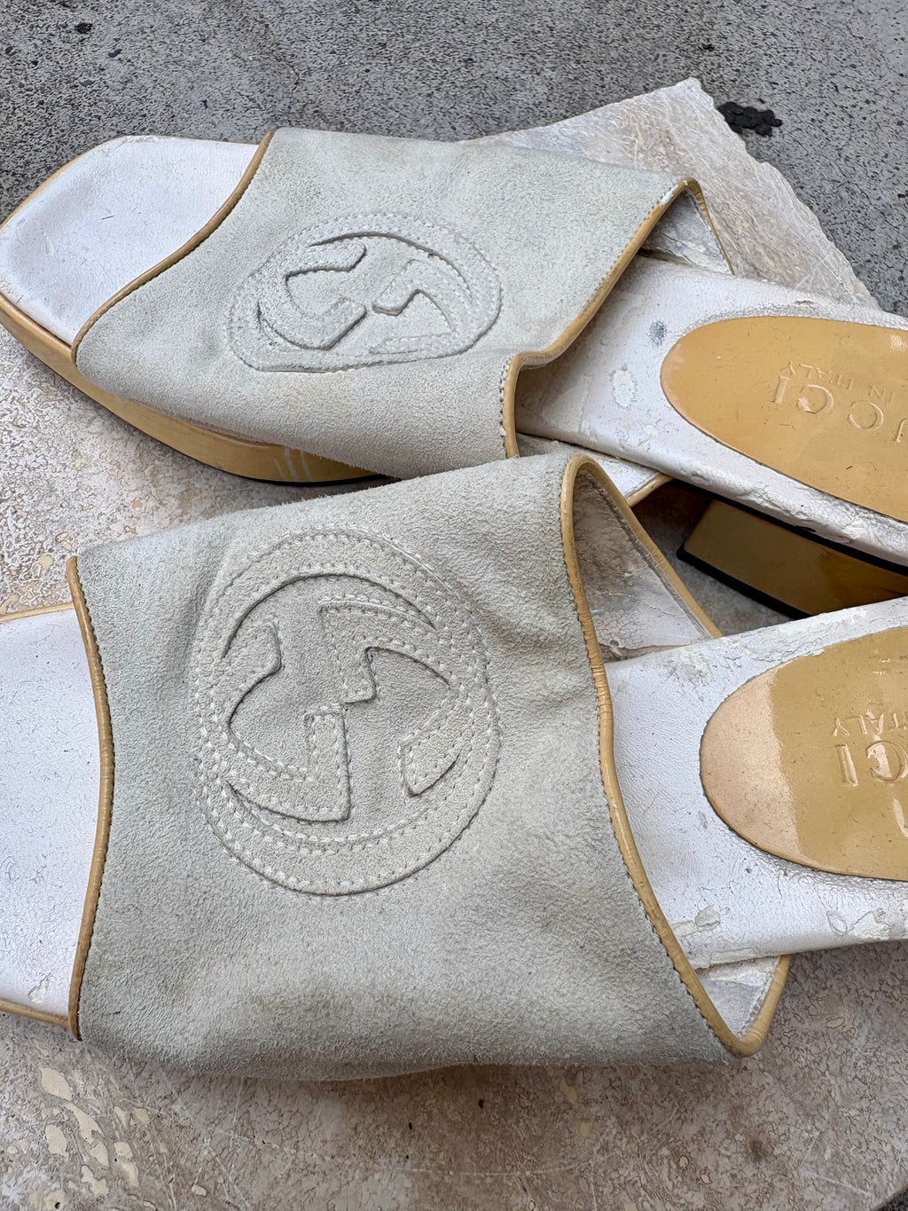 Gucci Suede Mules