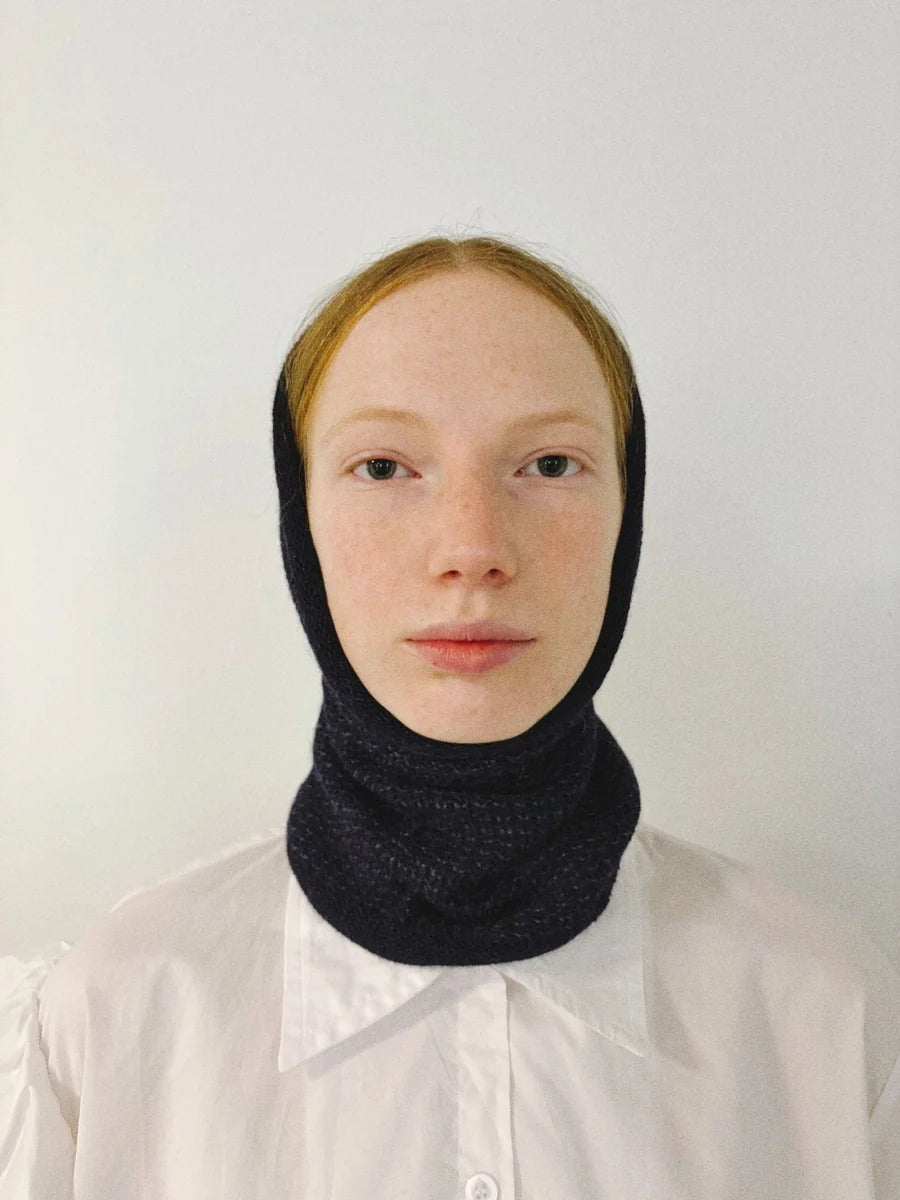 Beanie Snood in Denim Blue