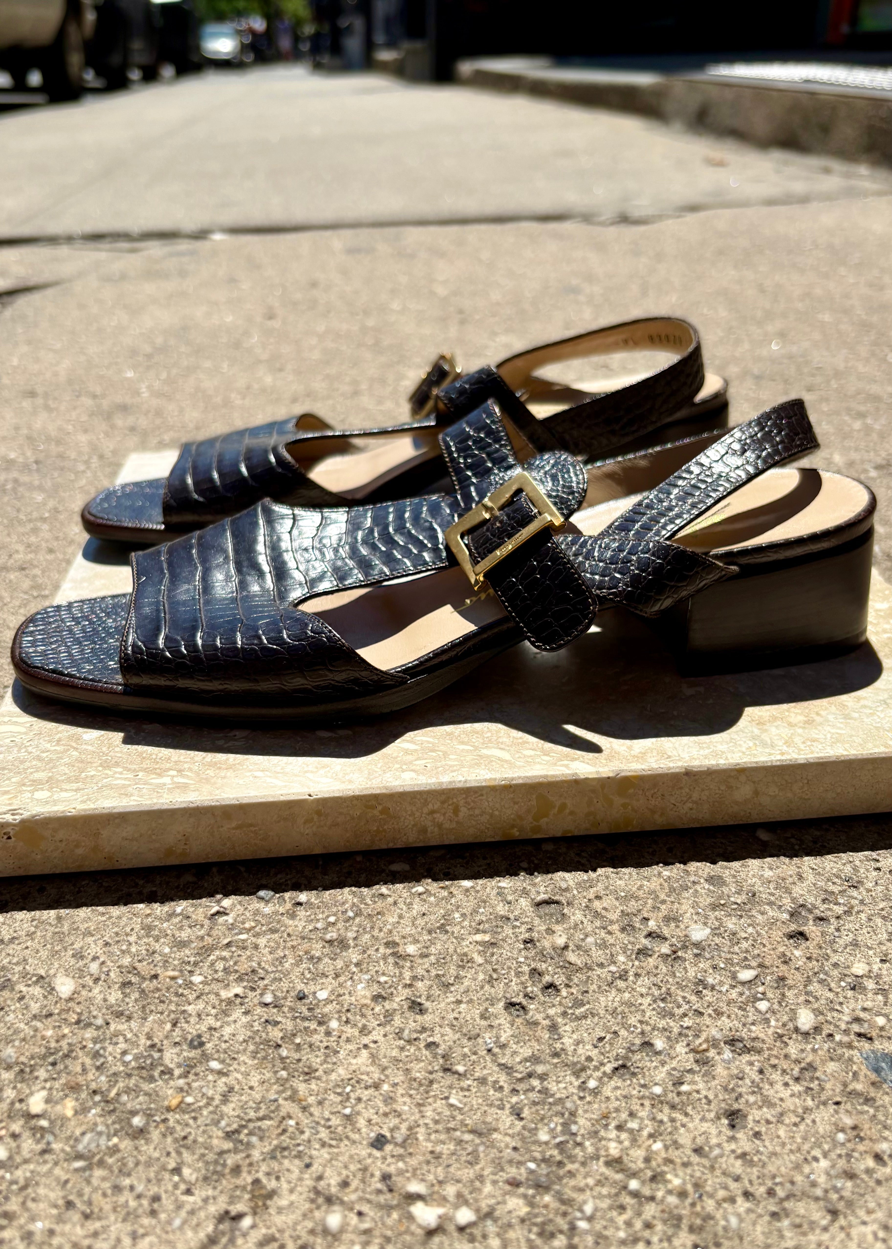 Ferragamo T Strap Sandal