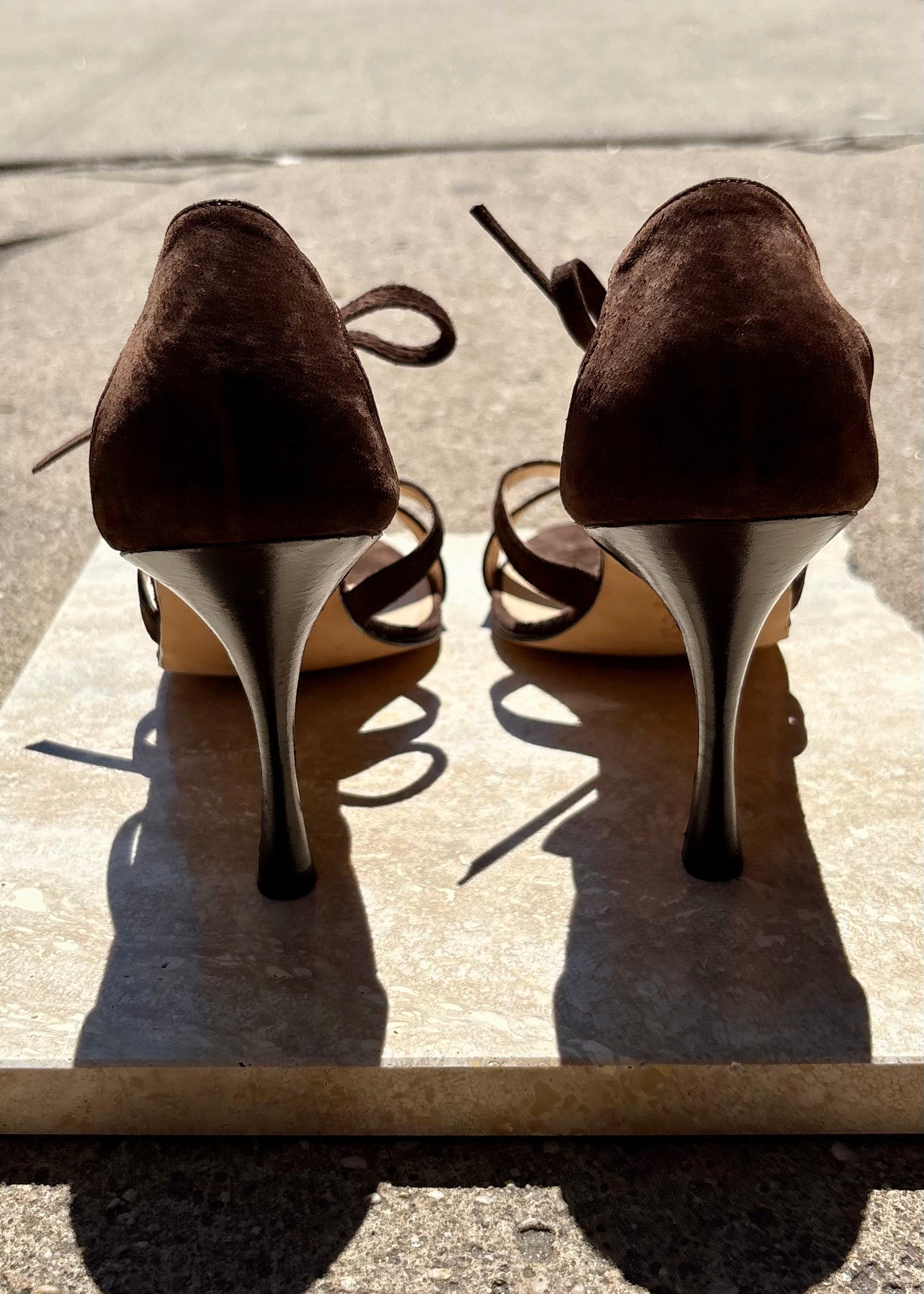 Vintage Manolo Suede Heels