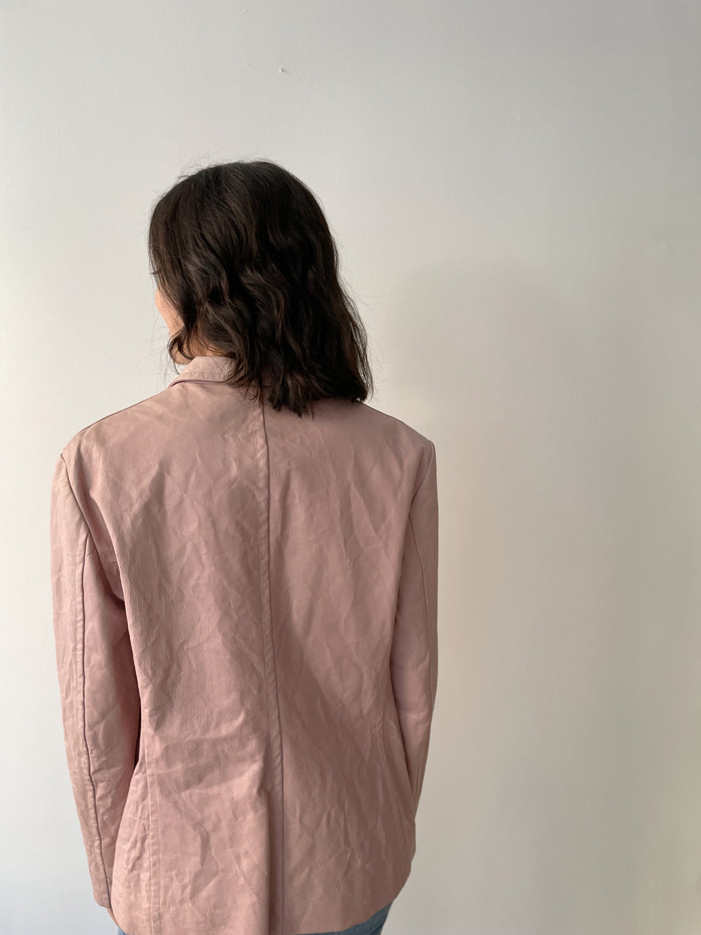 Vintage Jil Sander Pastel Leather Blazer