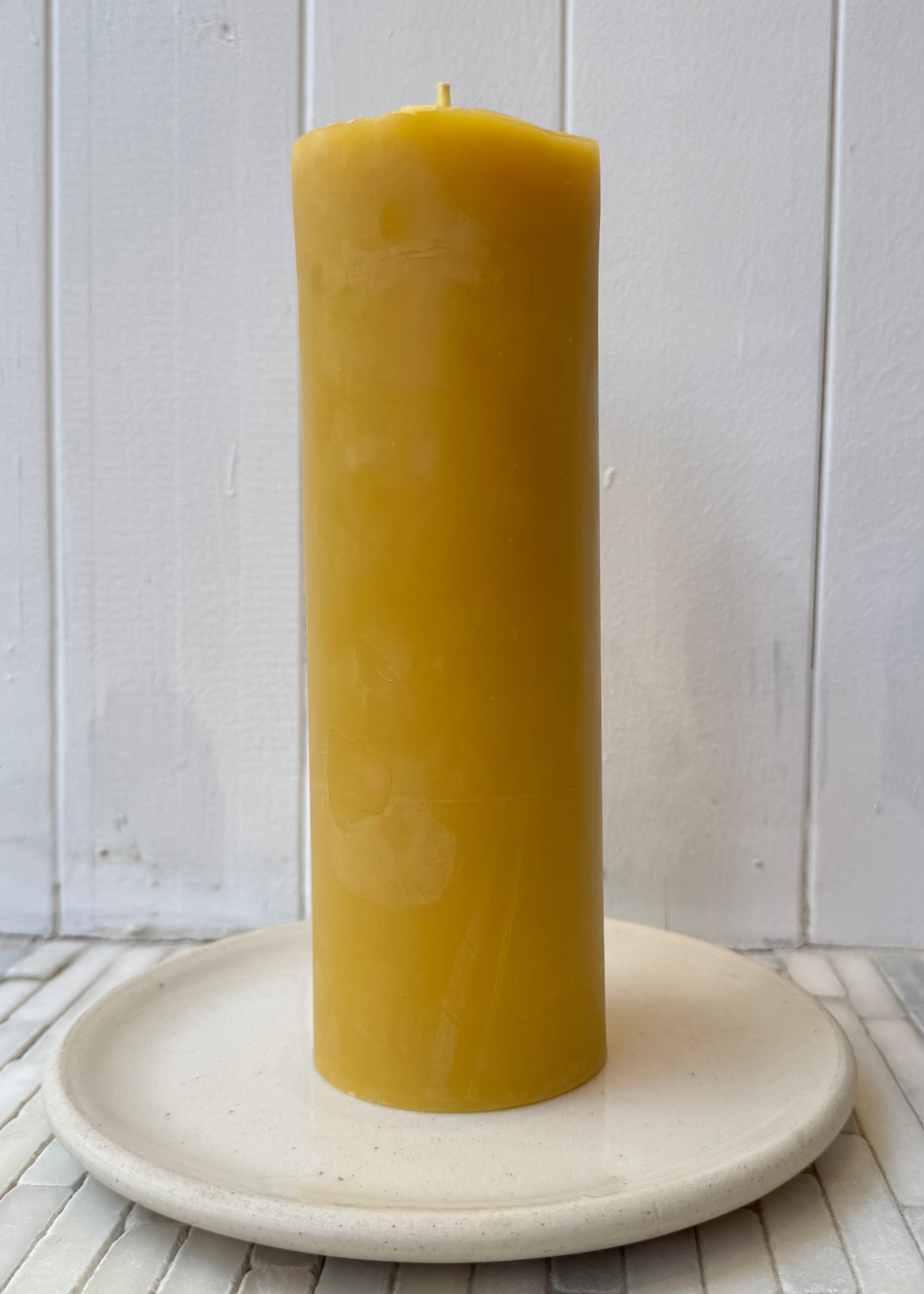 Beeswax Pillar Candle 3” x 9”